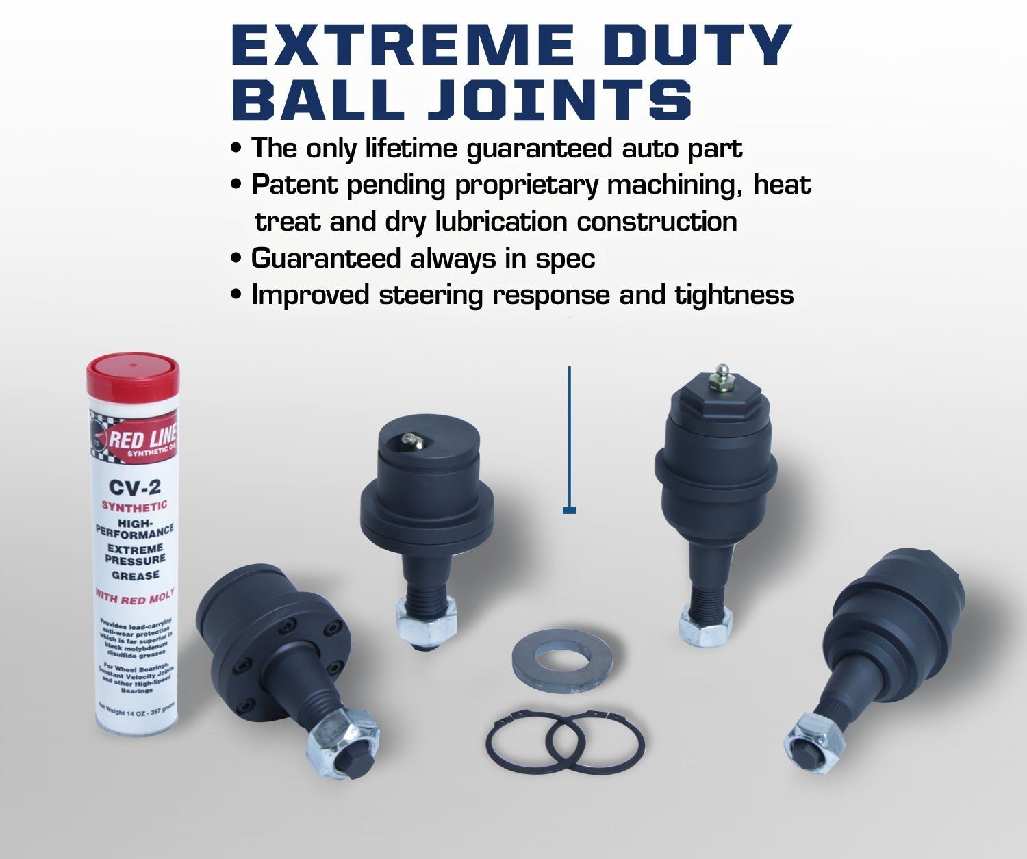 2003-2004 Dodge Ram 2500 3500 Upper Ball Joint Replacement Kit - Heavy Duty Suspension Parts for Off-Roading, Towing & Daily Driving