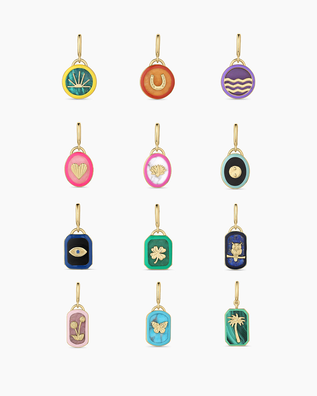Power Gemstone Wisdom Parker Charm - Healing Crystal Jewelry for Protection & Positive Energy | Perfect for Meditation, Yoga & Spiritual Gifts