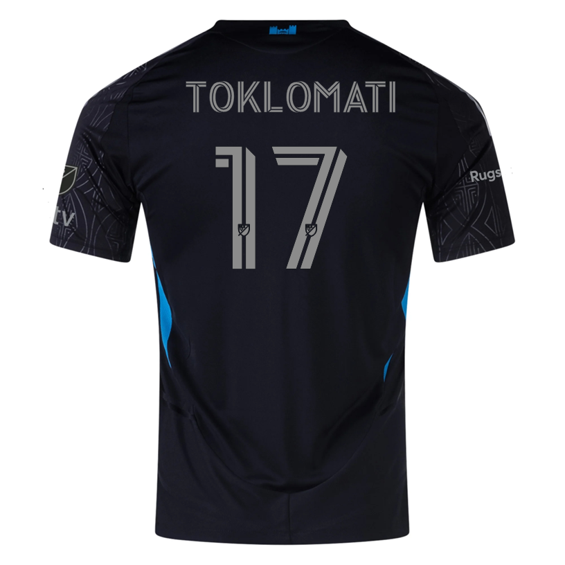 Adidas Idan Toklomati Charlotte FC Authentic Away Jersey 25/26 - Black Soccer Jersey for Men, Official MLS Fan Gear, Perfect for Game Day & Sports Enthusiasts