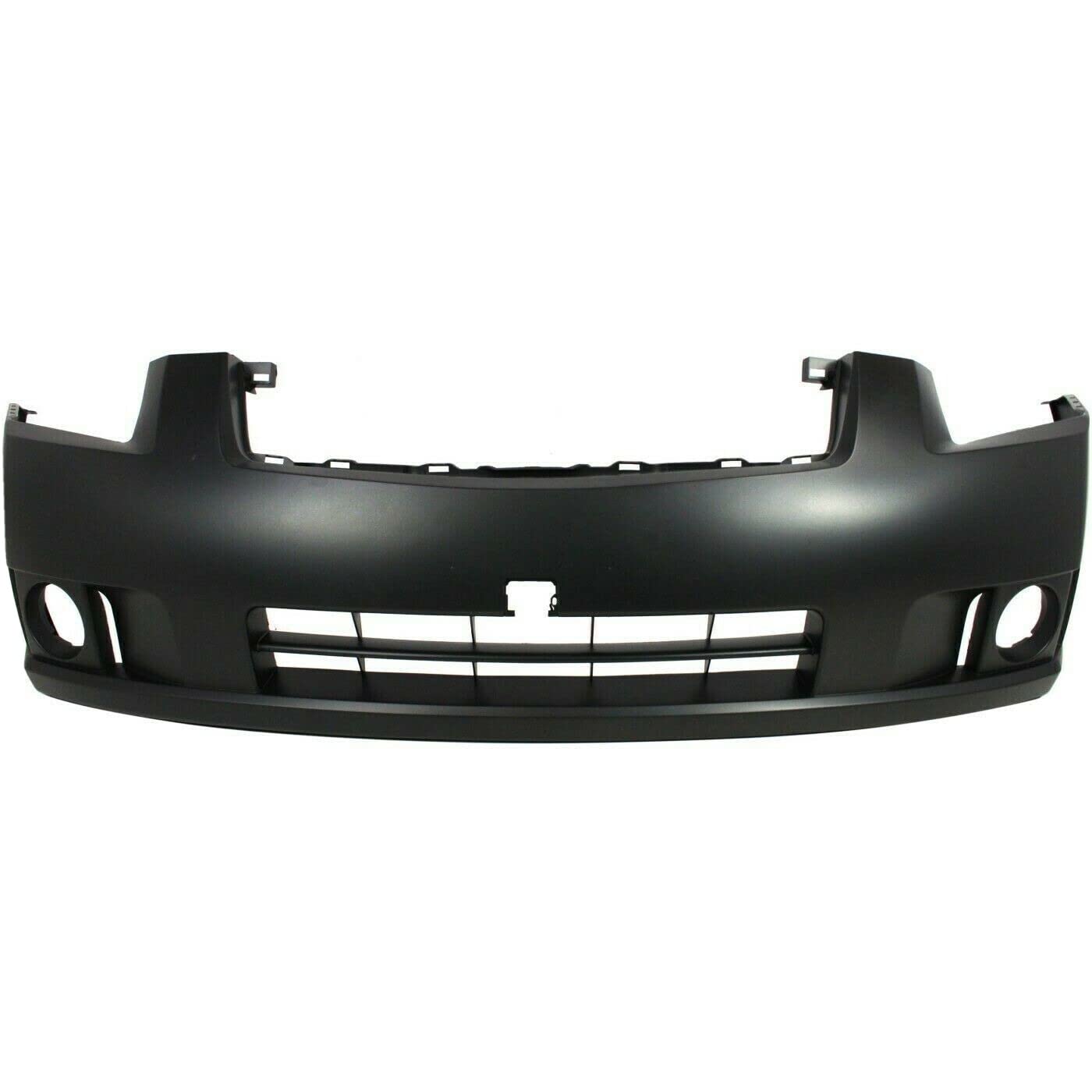 Primed Front Bumper Cover for 2007-2009 Nissan Sentra with Fog Light Holes - NI1000241 62022ET32J | Perfect Replacement for Accident Repair & Car Restoration