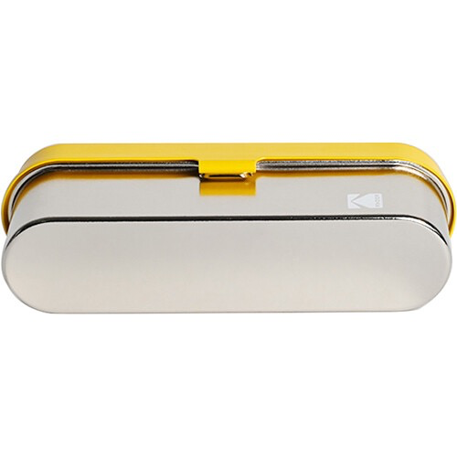 Kodak Steel 135mm Film Case - Yellow Lid & Silver Body | Waterproof & Durable Film Storage for Photographers | Perfect for Travel, Outdoor & Studio Use