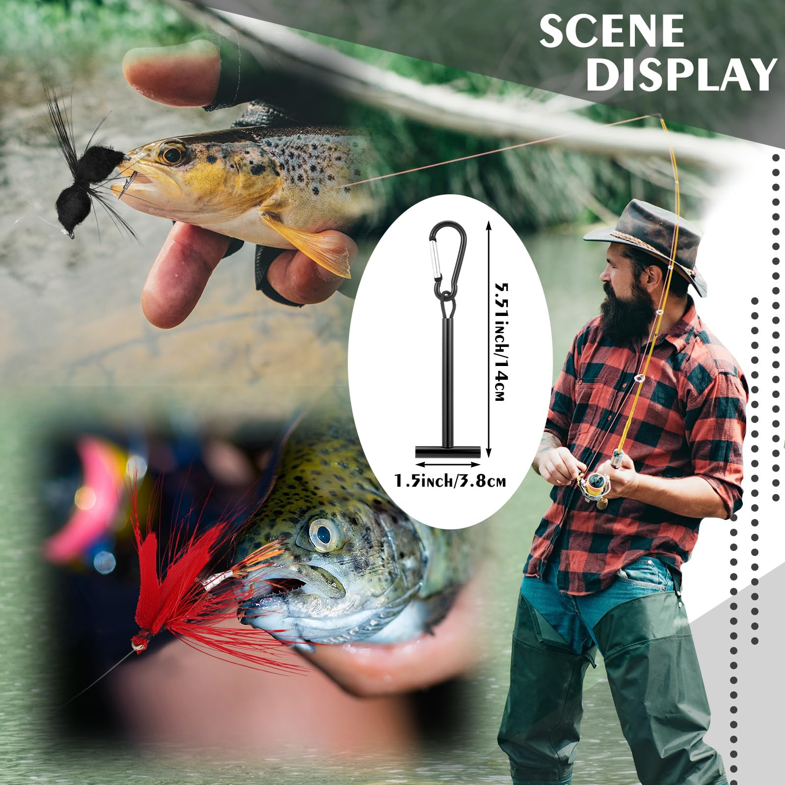 **31-Piece Fly Fishing Tools Kit with Flies, Forceps, Lanyard, Clippers, Tippet Holder & Zinger Retractor – Complete Fly Tying Accessories for Anglers – Perfect for Trout, Bass & Saltwater Fishing**    *(Use Cases: Ideal for fly fishing enthusiasts, beginners, and professionals looking for a comprehensive kit to tie flies, handle gear, and enhance their fishing experience on rivers, lakes, or coastal waters.)*