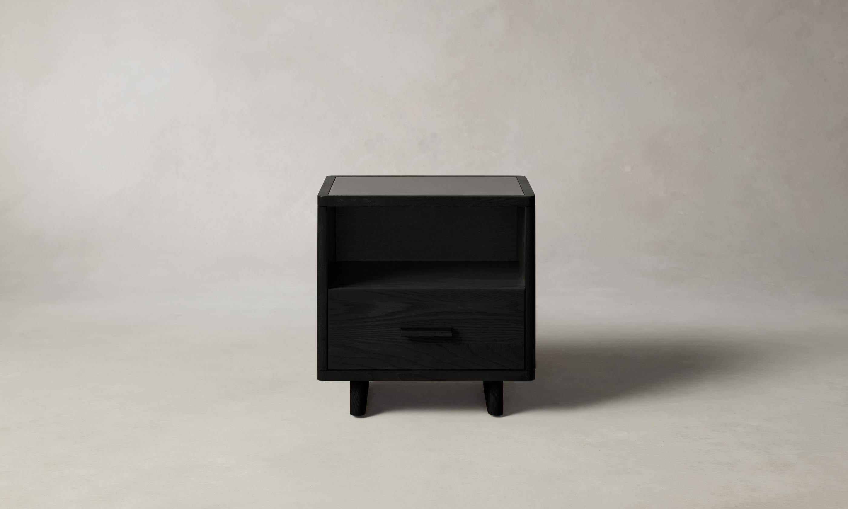 Clinton Petite Nightstand - Small Bedside Table with Drawer for Bedroom, Modern Night Stand for Home Decor & Storage - Perfect for Apartments, Dorms, and Guest Rooms