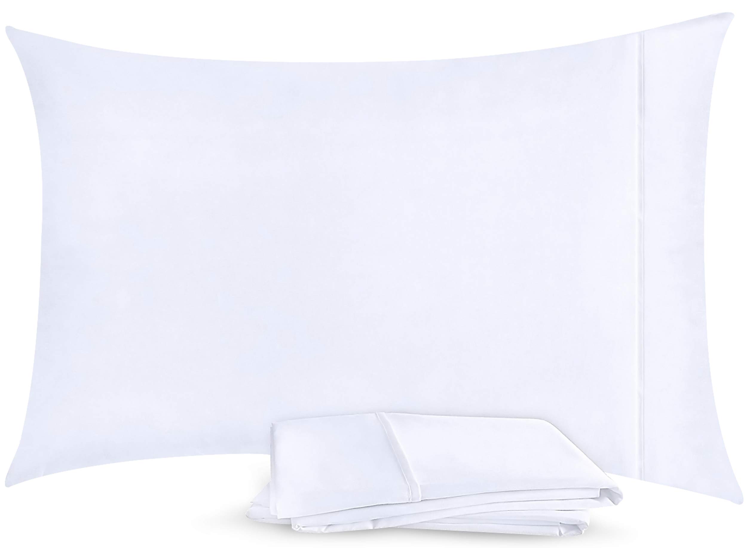 Utopia Bedding Brushed Microfiber Pillowcases - Queen Size (Pack of 120) - Soft Hypoallergenic Pillow Covers for Hotels, Dorms & Home Use - White