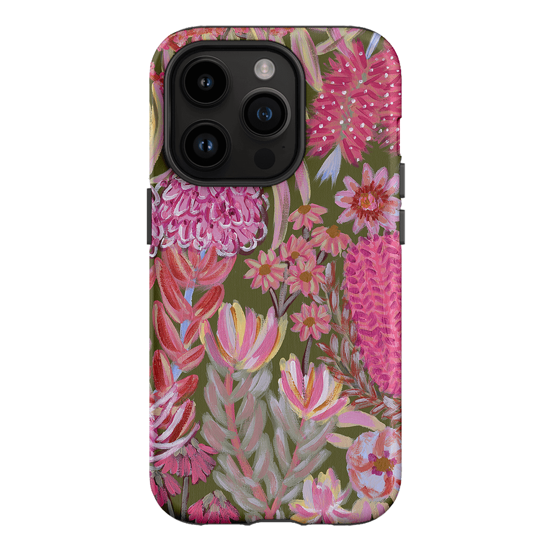 Floral Island Phone Case for iPhone 15 Pro Max - Waterproof Protective Cover with Cute Flower Design | Perfect for Beach Vacation, Summer Outings & Everyday Use