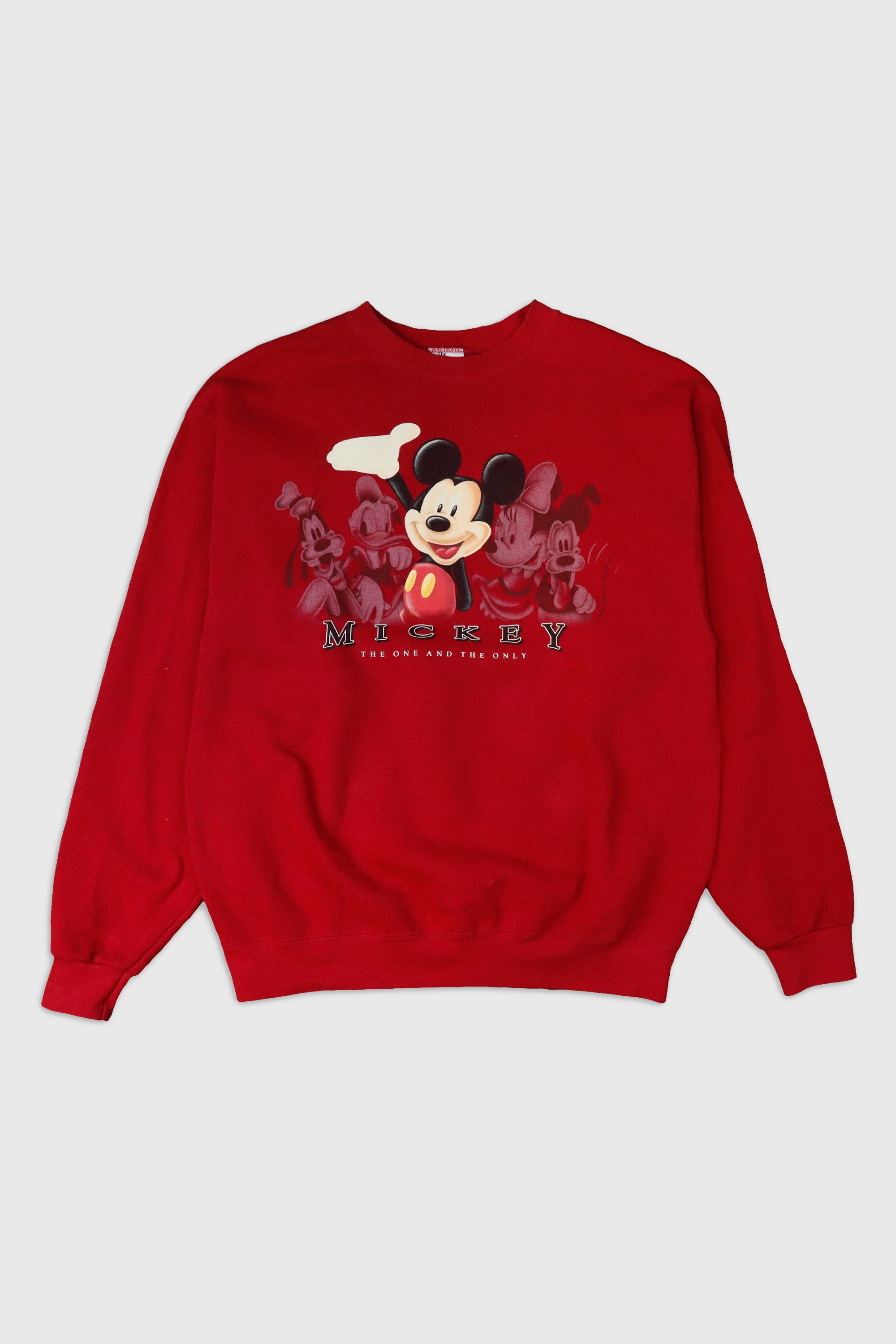 Vintage Mickey Mouse The One And Only Sweatshirt - Disney Retro Graphic Pullover Hoodie for Men & Women - Perfect for Disney Fans, Theme Parks & Casual Wear