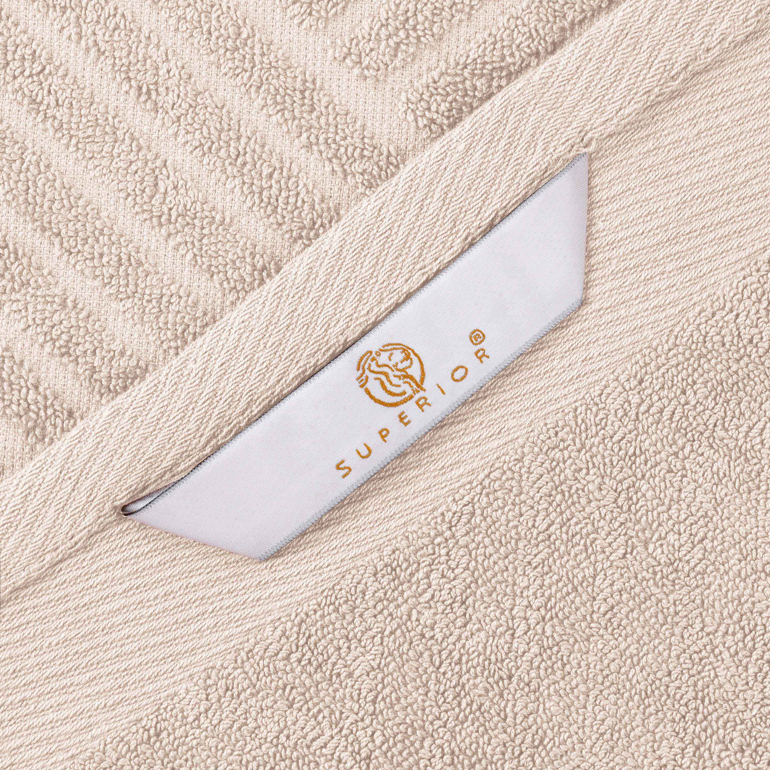 Luxury 6-Piece Egyptian Cotton Towel Set - Basketweave Jacquard & Solid Design - Ultra Soft & Absorbent Bath Towels for Spa, Hotel, or Home Use
