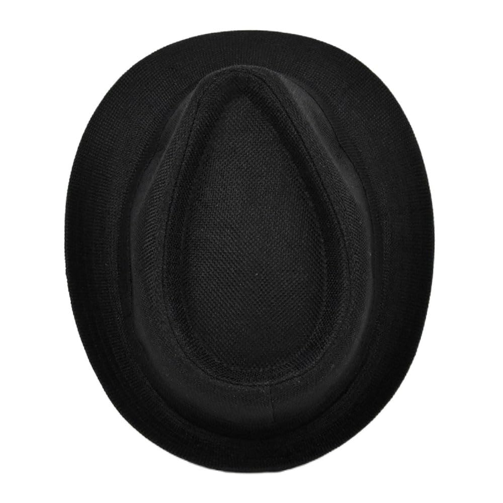 Stylish Summer Linen Fedora Hat with Short Brim - Lightweight Cuban Sun Hat for Men & Women - Perfect for Beach, Travel, and Outdoor Activities