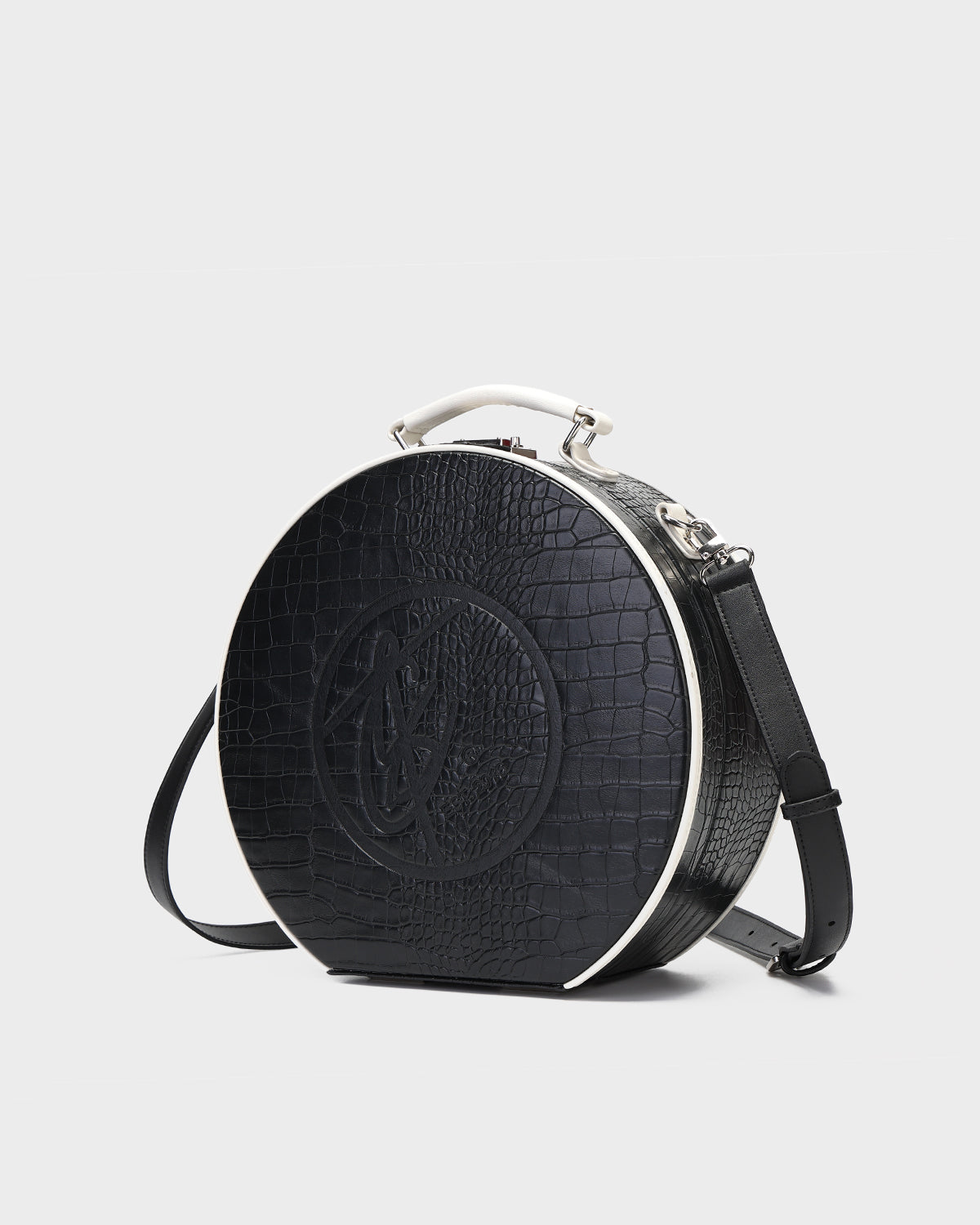 Black Croc Orb Bag - Stylish & Durable Crossbody Purse for Women | Perfect for Everyday Use, Travel & Shopping