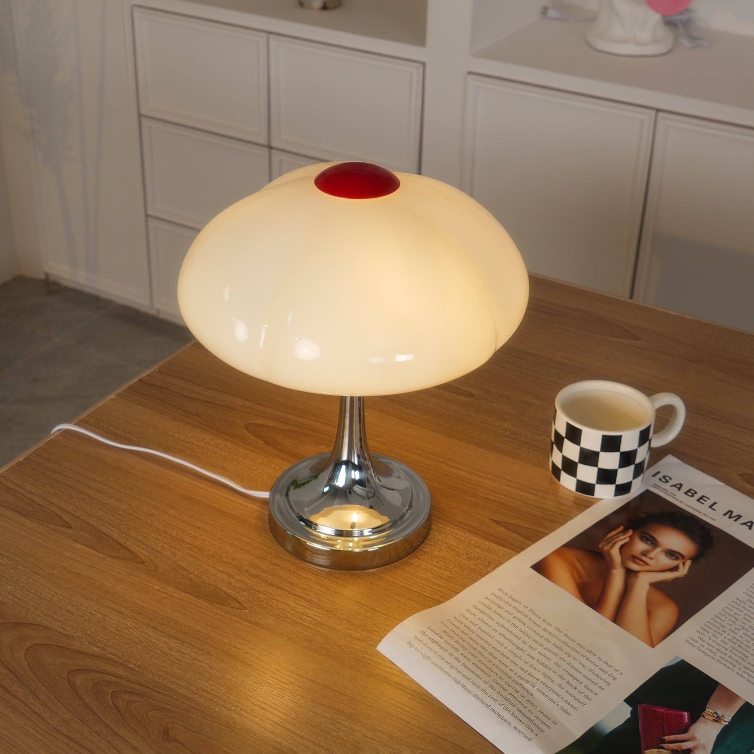 Dario Flower Petal Table Lamp - Modern LED Nightstand Light with Adjustable Brightness, Warm White Light for Bedroom, Living Room, Office Decor & Reading