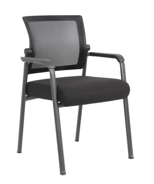 B6889 Boss Mesh 4-Legged Guest & Stack Chair - Durable Office & Conference Room Seating for Home & Commercial Use