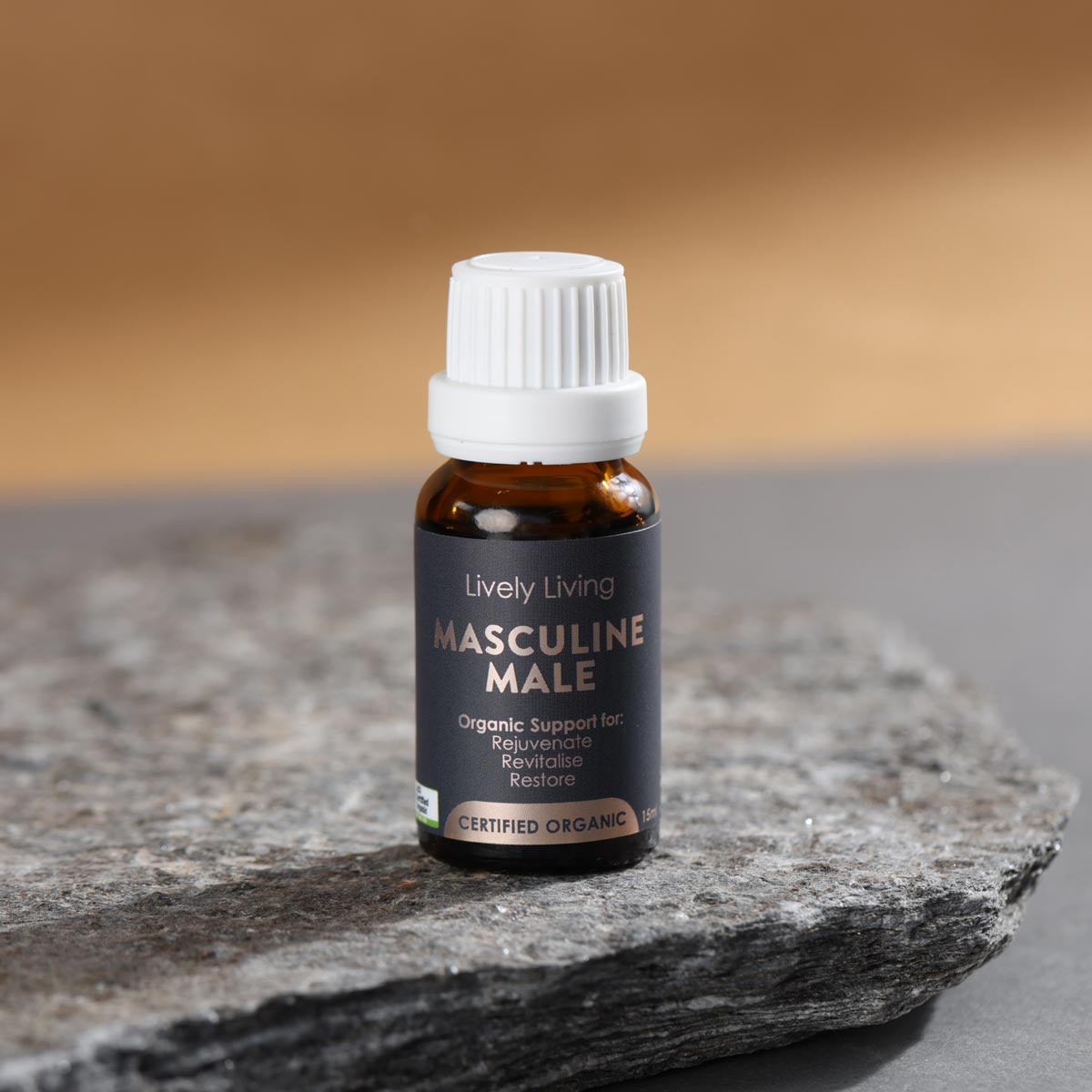 Premium Organic Essential Oil for Men - 15ml Aromatherapy for Relaxation, Focus & Confidence Boost - Perfect for Massage, Diffusers & Grooming