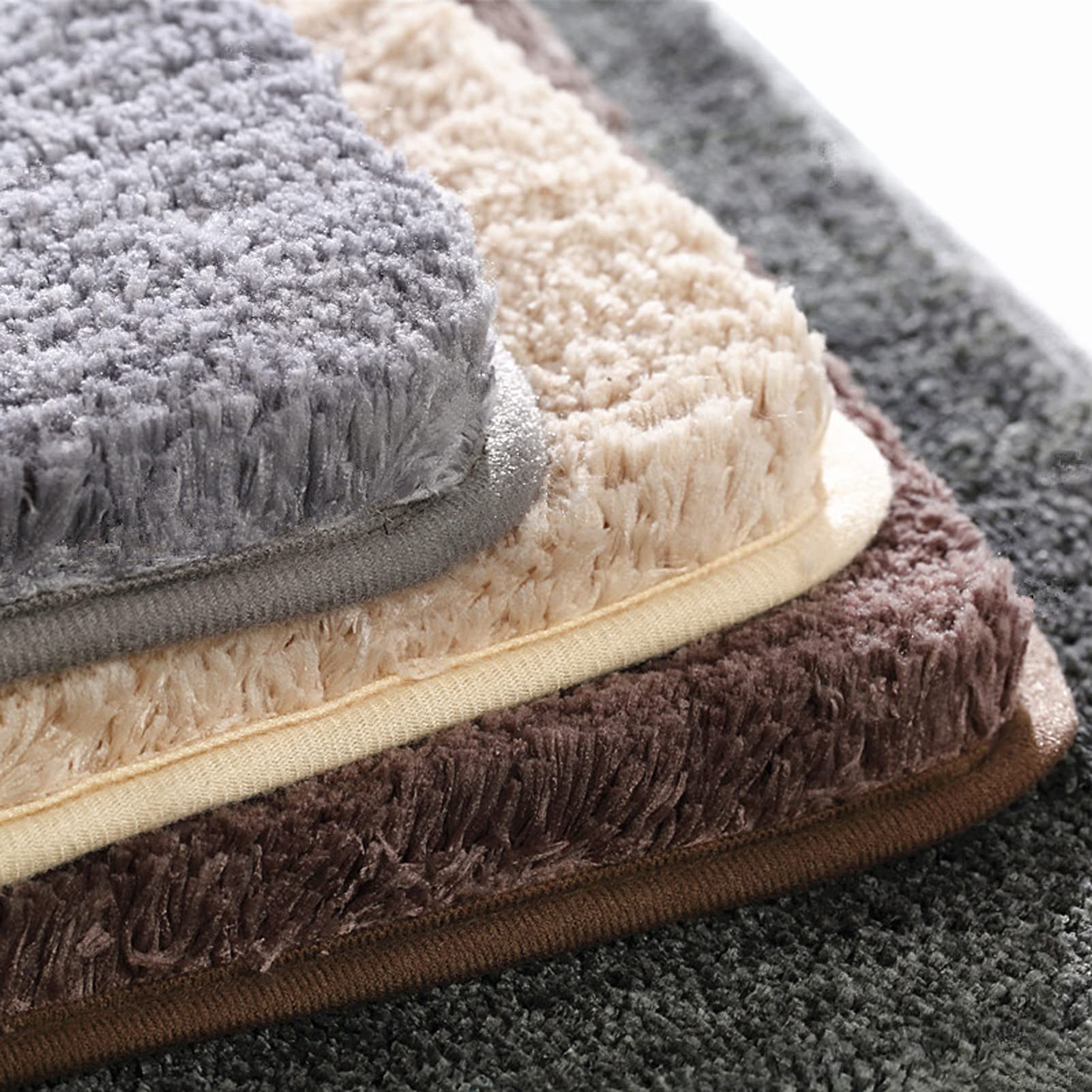 Extra Soft & Comfy Non-Slip Bathroom Rug - Plush Thick Absorbent Shaggy Carpet with PVC Backing | Skin-Friendly, No Shedding | Perfect for Bathroom, Shower, Vanity & Bedside Use