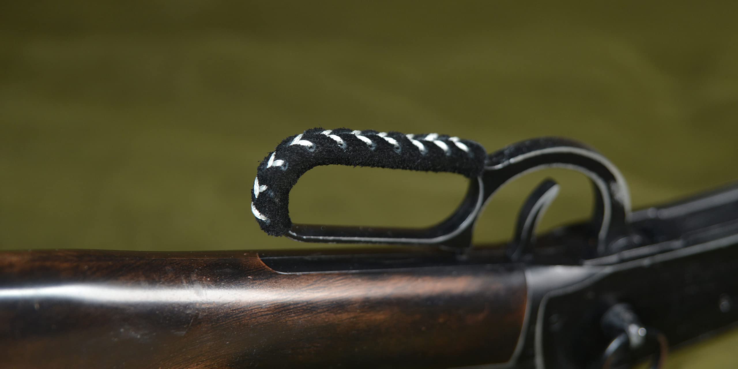 Premium Soft Leather Gun Lever Wrap for Lever Action Shotguns & Rifles - Compatible with Henry, Winchester, Marlin - Hunting, Shooting, Outdoor Sports Accessory