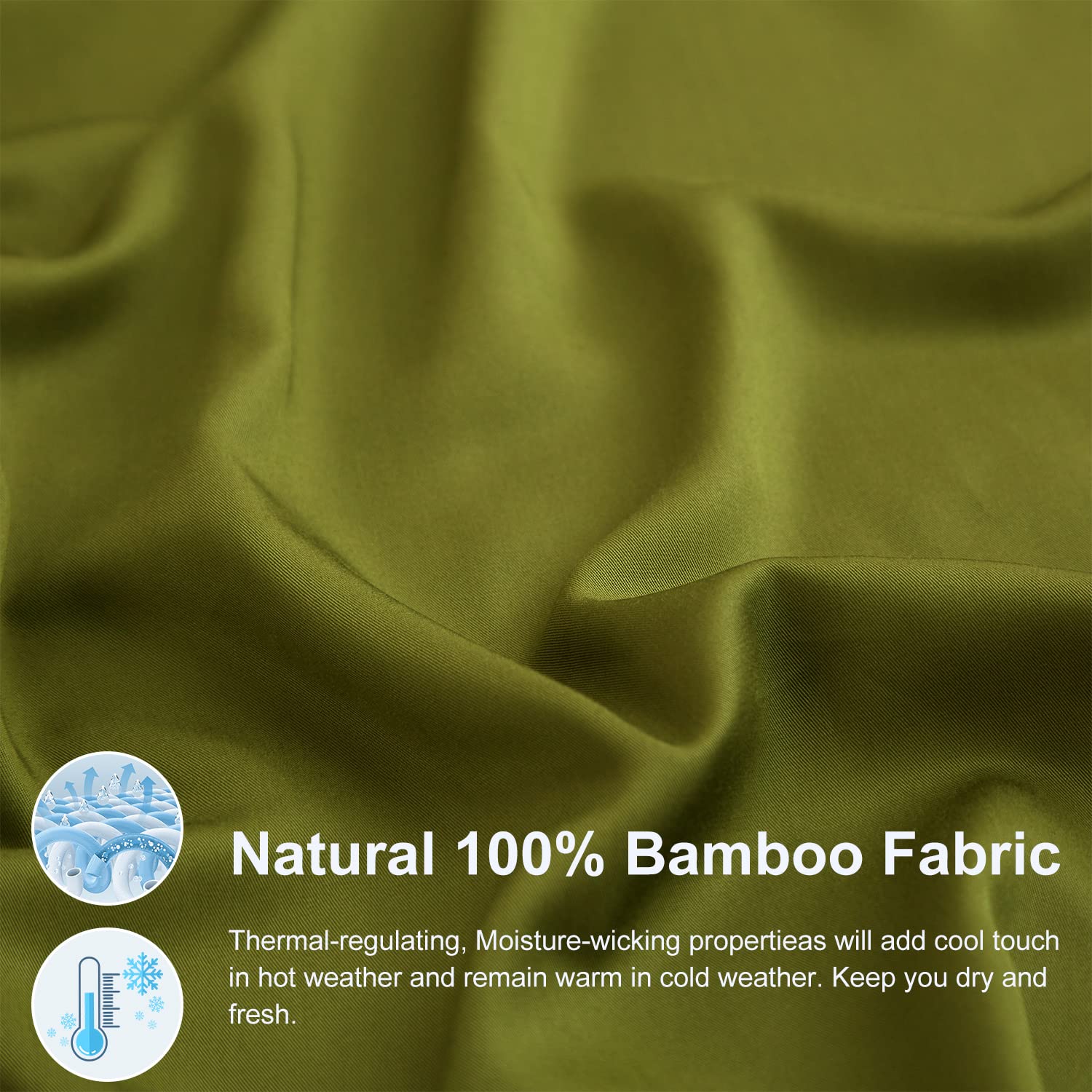 Luxury Cooling Queen Sheets - Bamboo Rayon Deep Pocket 18