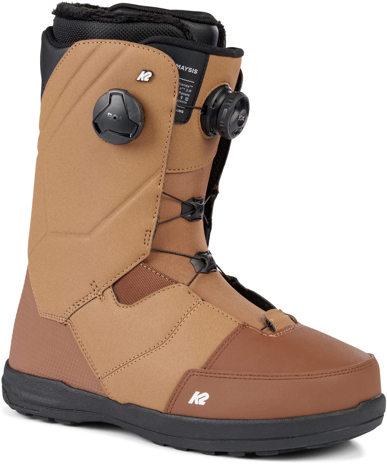 K2 Maysis Men's Snowboard Boots - Brown Size 9 | Comfortable & Durable Snowboarding Shoes for Winter Sports & Mountain Adventures
