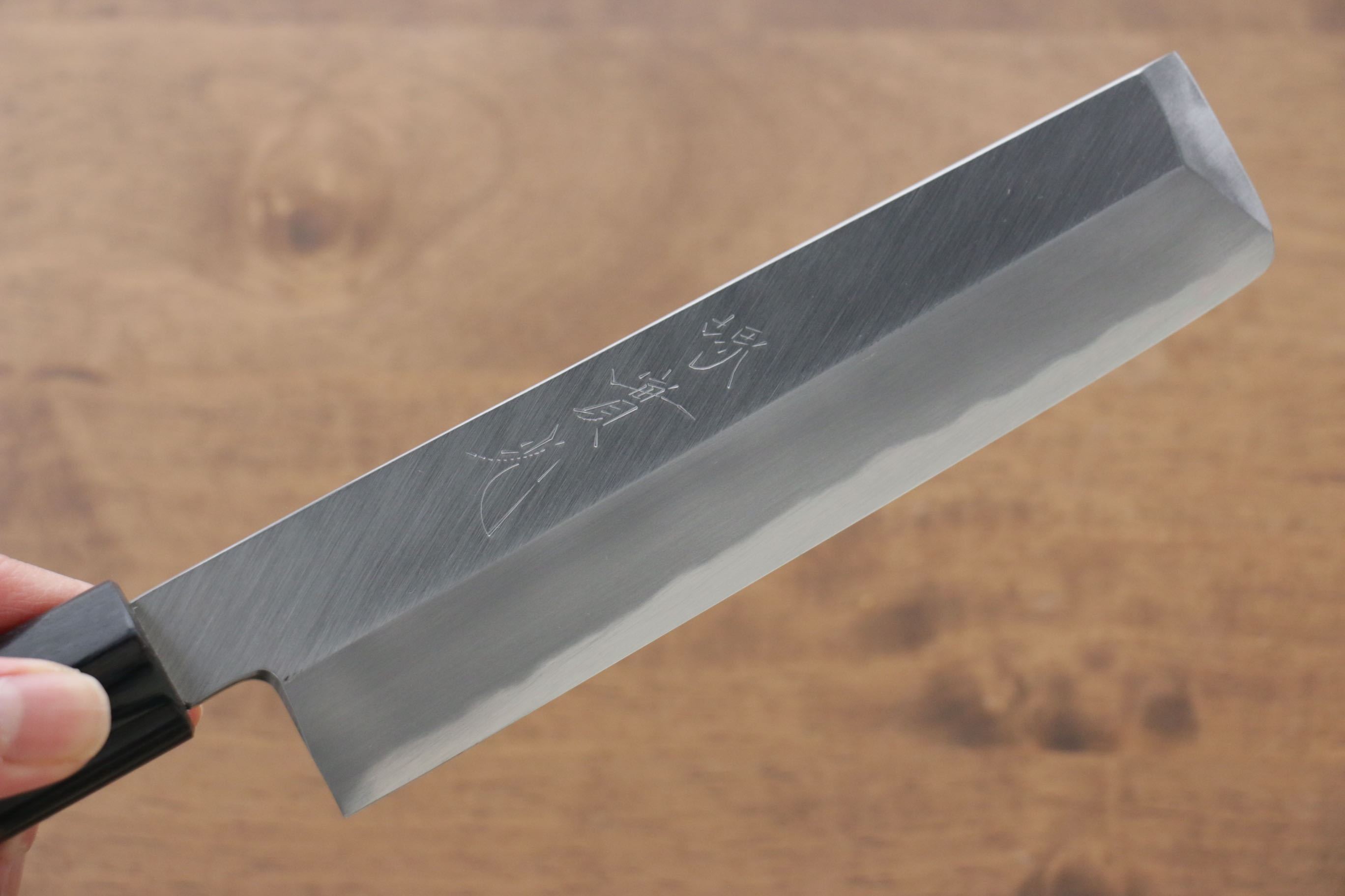 Premium Jikko White Steel No.2 Usuba Japanese Chef Knife 165mm with Shitan Handle - Perfect for Sushi, Vegetables & Precision Cutting