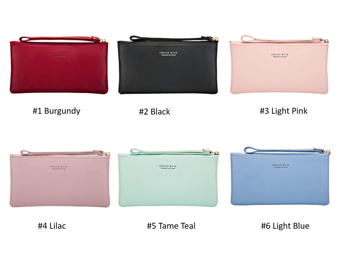 Women's Faux Leather Long Wallet Wristlet Handbag with Touch Screen Clear Phone Window - RFID Blocking, Multi Card Slots & Zipper Pocket - Perfect for Travel, Shopping & Everyday Use (Black)