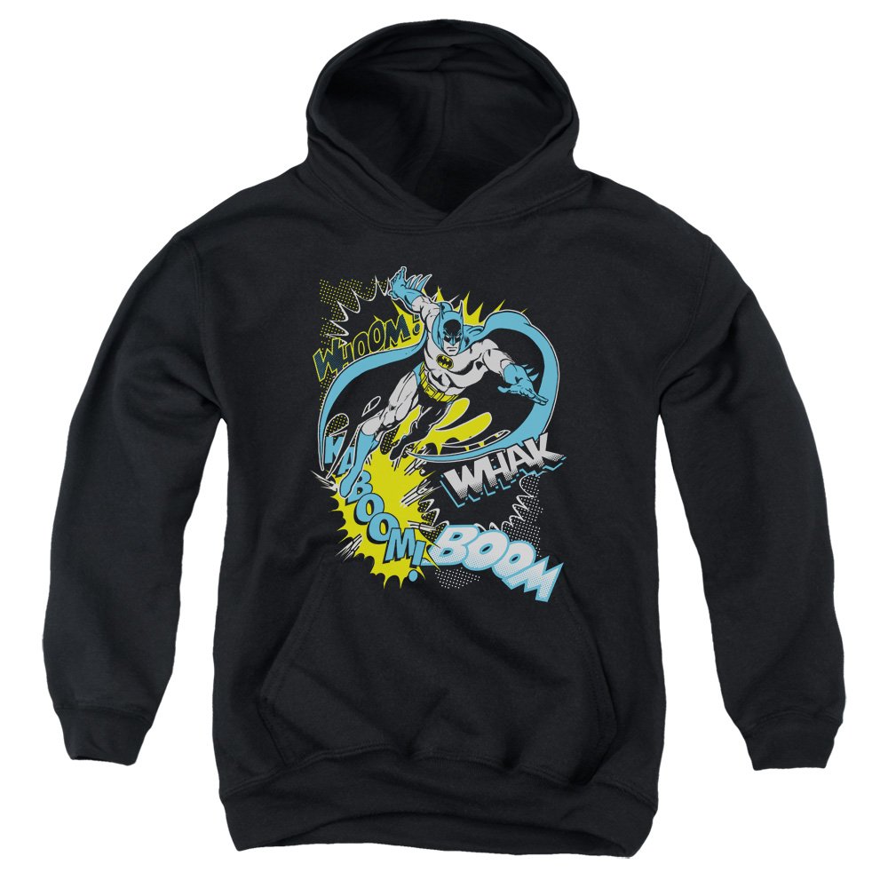 Batman Bat Effects Unisex Youth Pullover Hoodie - Official DC Comics Licensed Apparel for Kids & Teens - Perfect for Cosplay, Halloween & Casual Wear