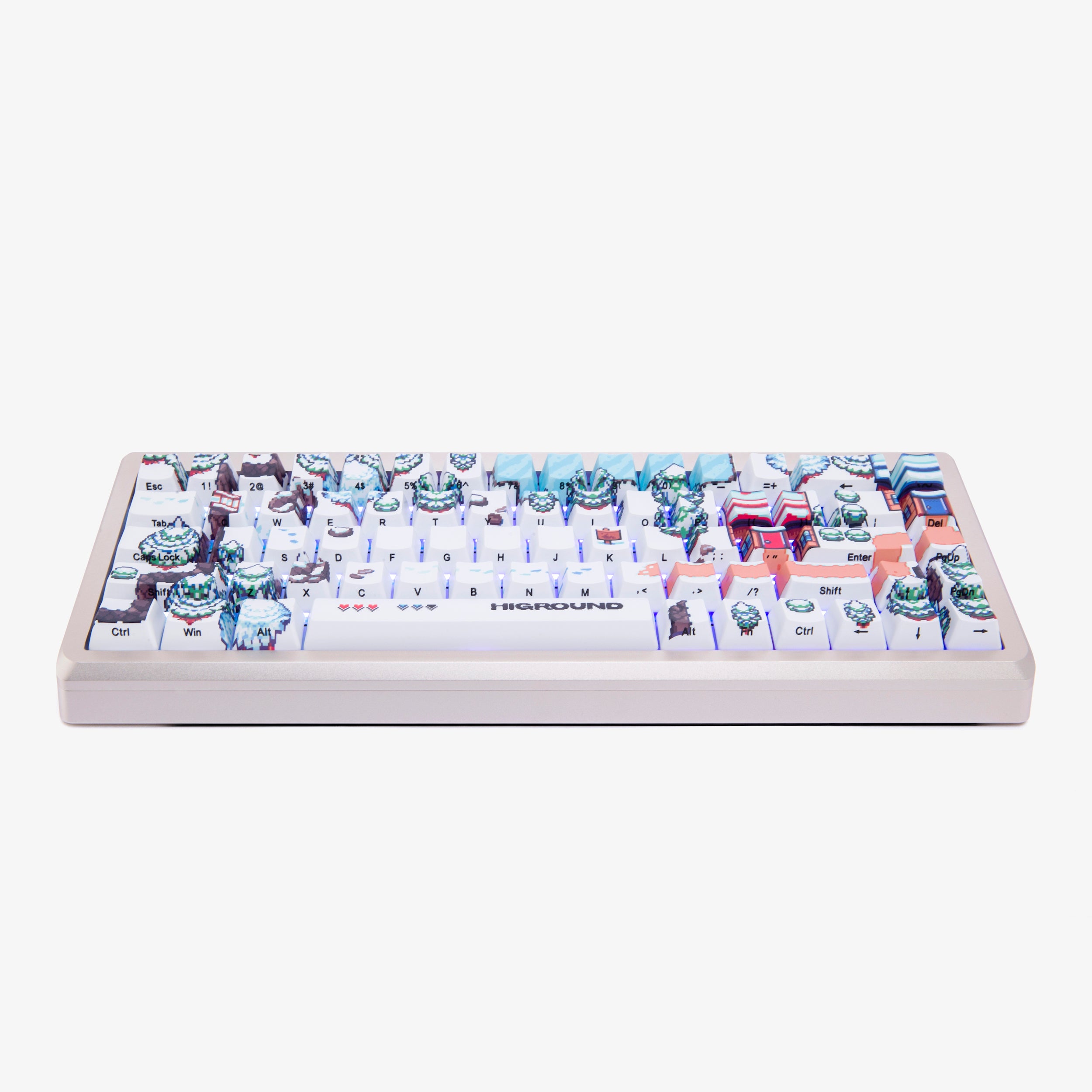 Higround 2 Summit 65 Mechanical Gaming Keyboard - Snow White | RGB Backlit, Hot-Swappable Switches | Perfect for Esports, Streaming & Office Work