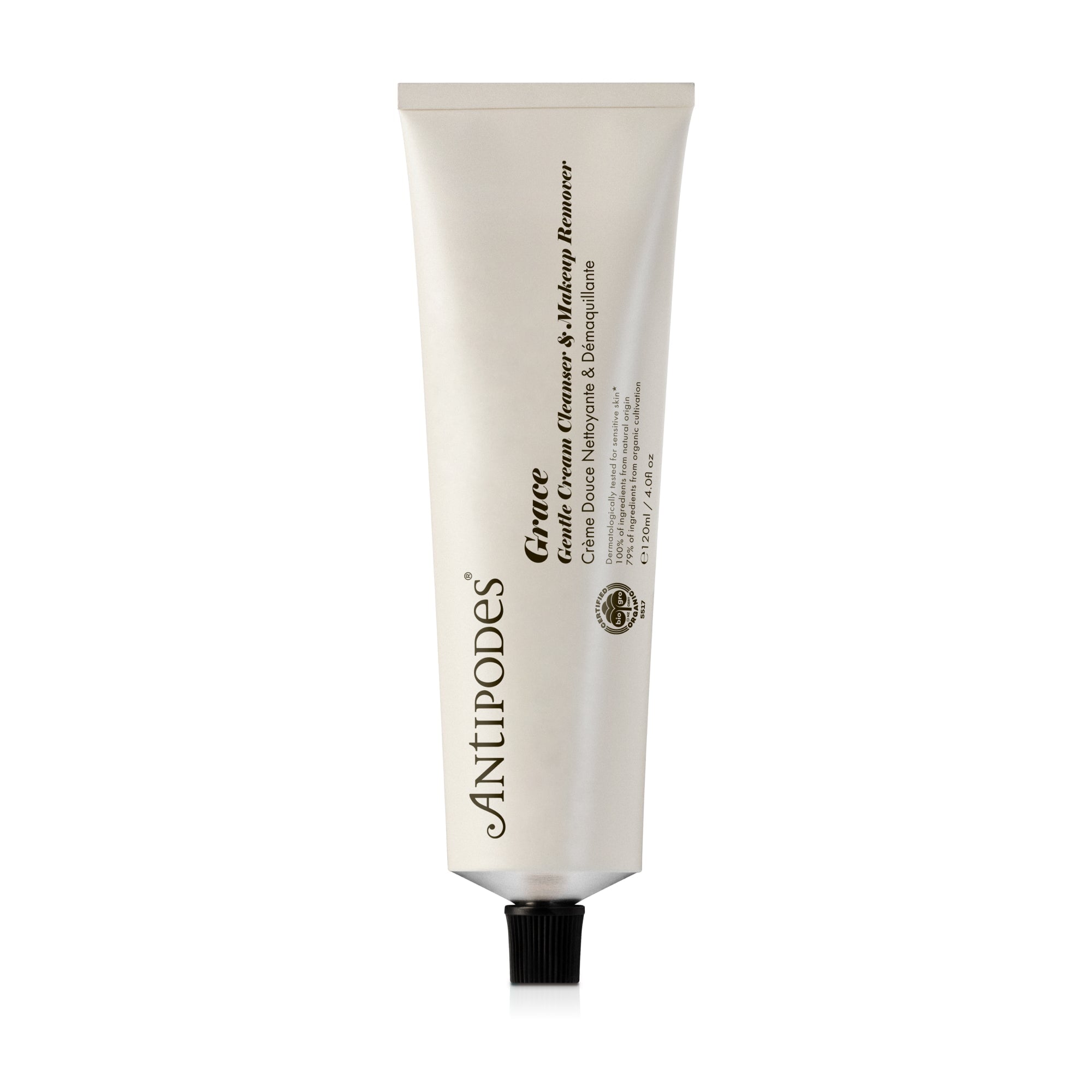 Antipodes Organic Grace Gentle Cream Cleanser - Vegan Face Wash for Sensitive Skin | Hydrating & Nourishing Daily Cleanser | Perfect for Morning & Night Skincare Routine