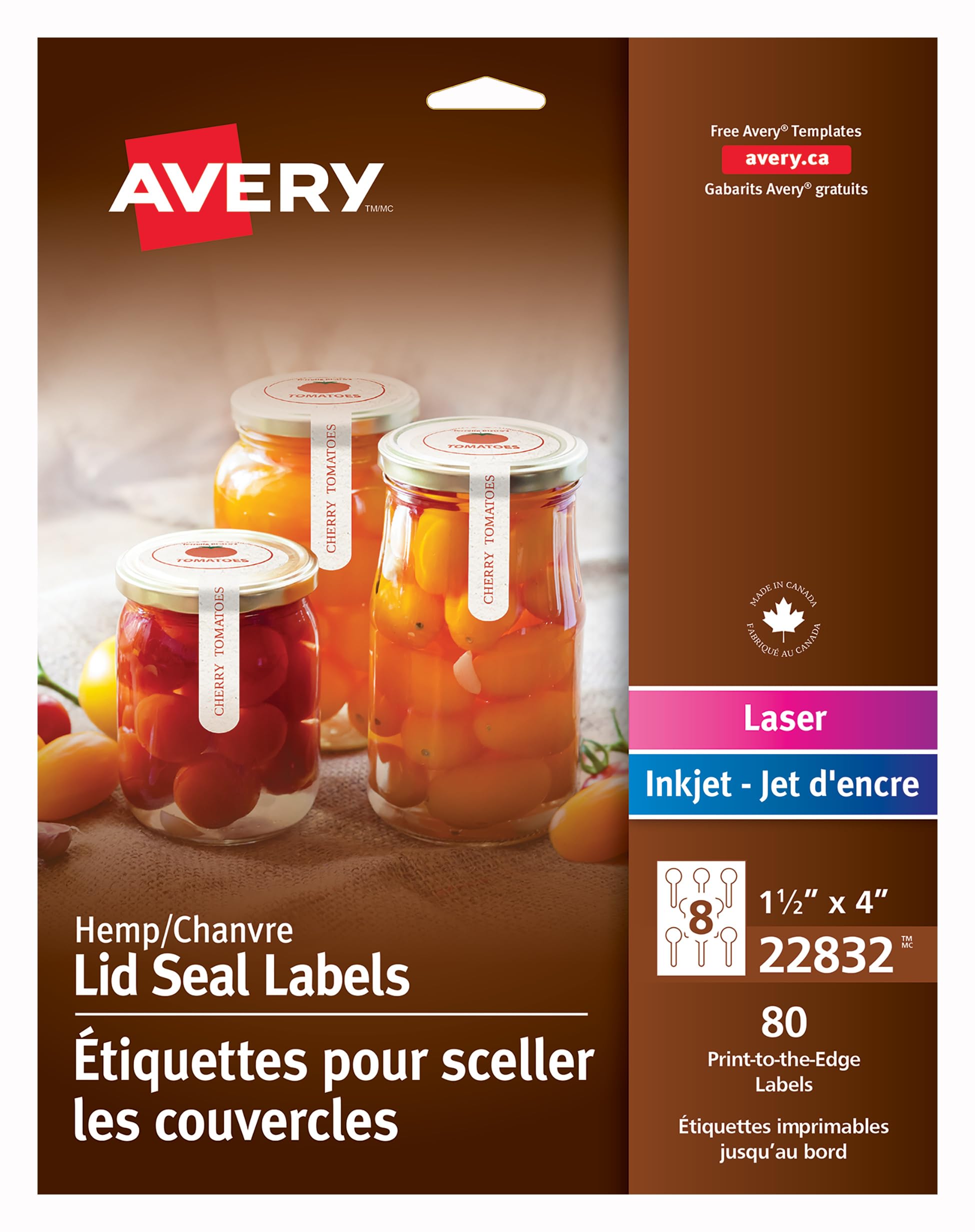 Avery Hemp Lid Seal Labels 1.5