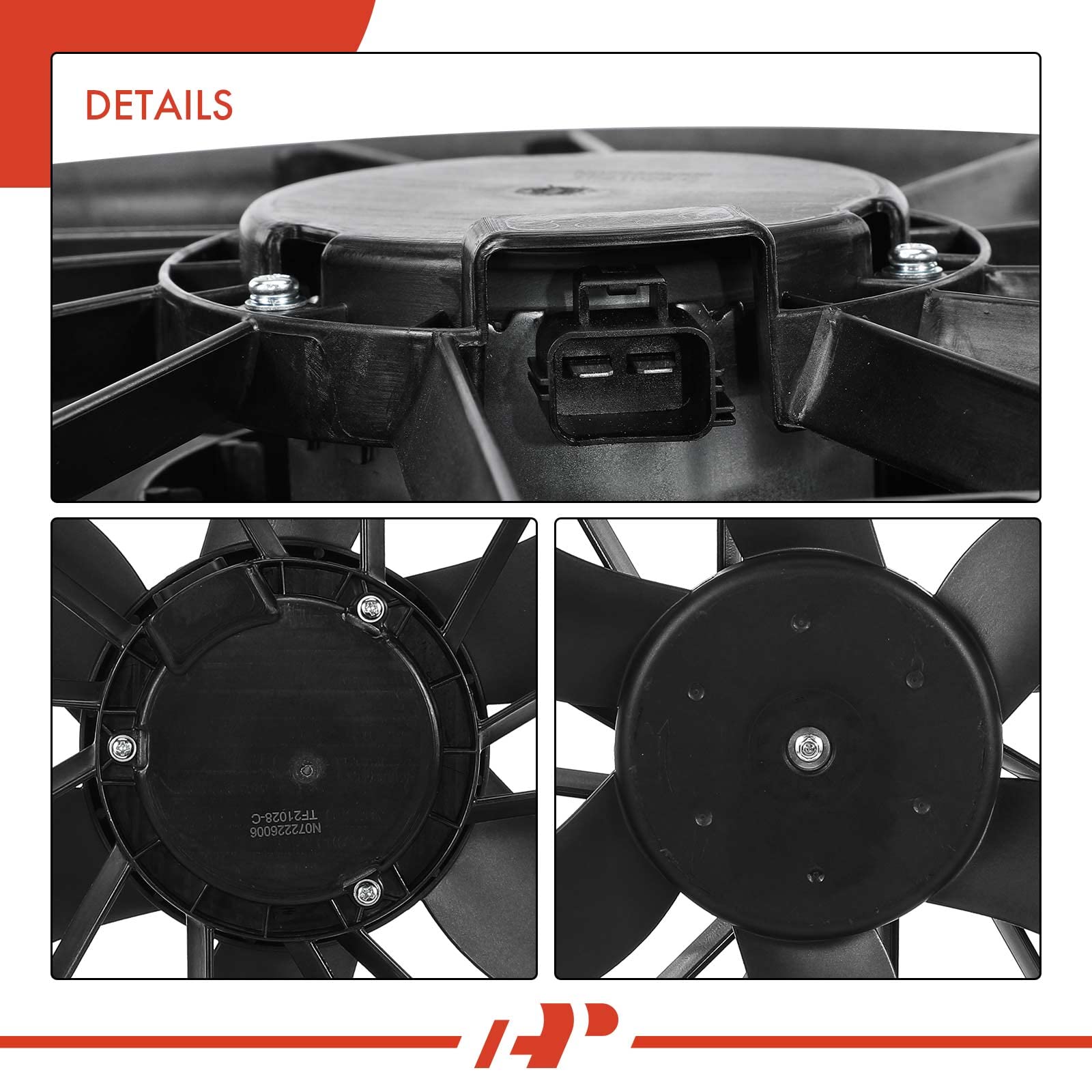 Premium Engine Radiator Cooling Fan Assembly for Dodge Chrysler Volkswagen Ram - Fits Grand Caravan 2008-2020, Town & Country 2008-2016, Routan 2009-2014, C/V 2012-2015 | High-Performance Cooling Solution for Hot Weather & Heavy-Duty Driving