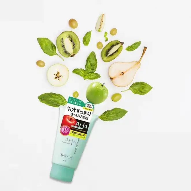 BCL AHA Cleansing Research Wash - 120g Exfoliating Face Wash for Clear Skin | Perfect for Daily Deep Cleansing & Acne-Prone Skin Care Routine