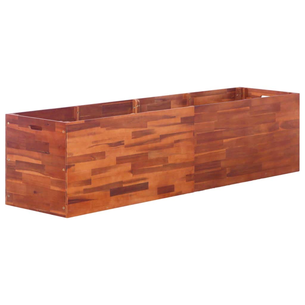 Elevated Wooden Raised Garden Bed Planter Box - Outdoor Vegetable & Flower Planting for Backyard, Lawn, Yard - Perfect for Growing Herbs, Vegetables, Flowers in Small Spaces