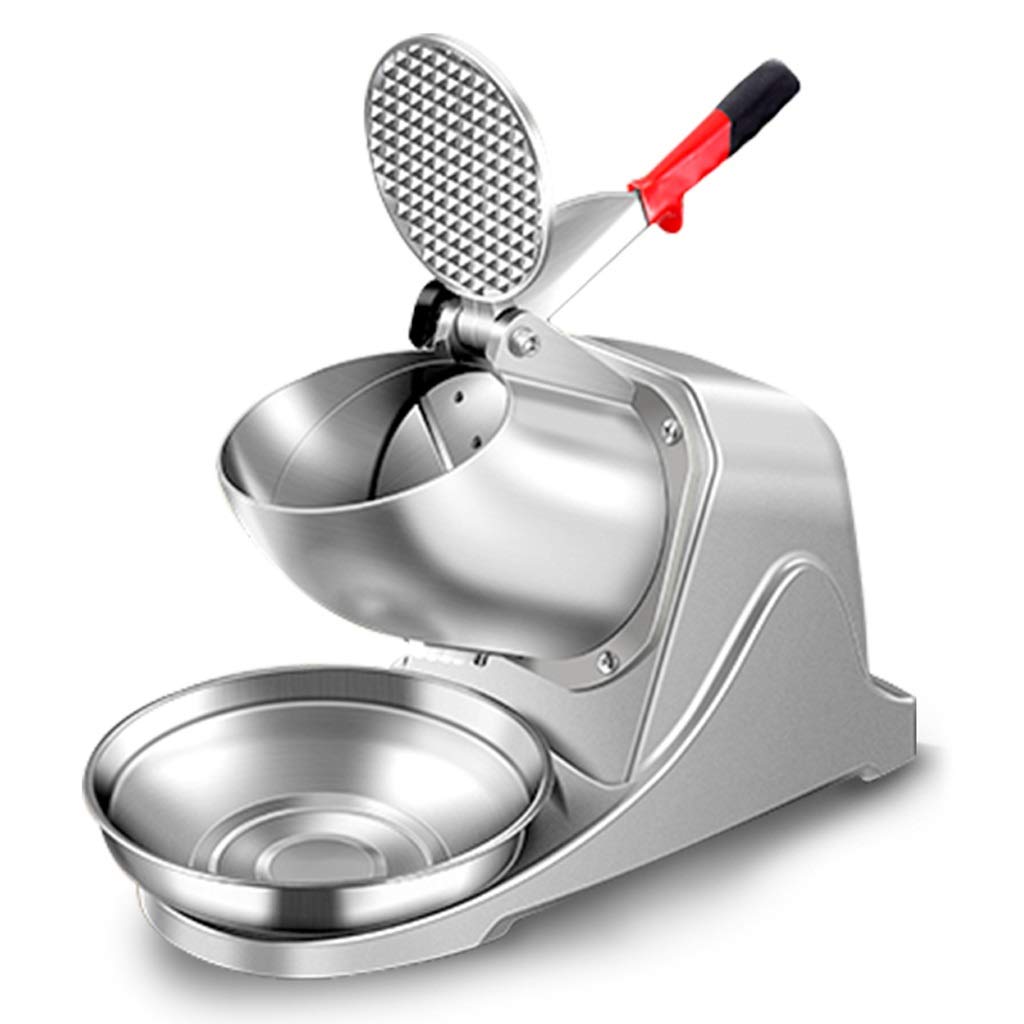 380W Commercial Electric Ice Crusher - 1400 RPM Stainless Steel Shaved Ice Machine for Snow Cones & ICEE - Perfect for Home, Restaurants, and Party Use