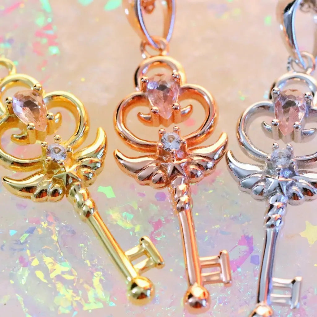 Stella Key Pendant Necklace - Elegant Silver Key Charm Jewelry for Women - Perfect Gift for Birthday, Anniversary & Special Occasions