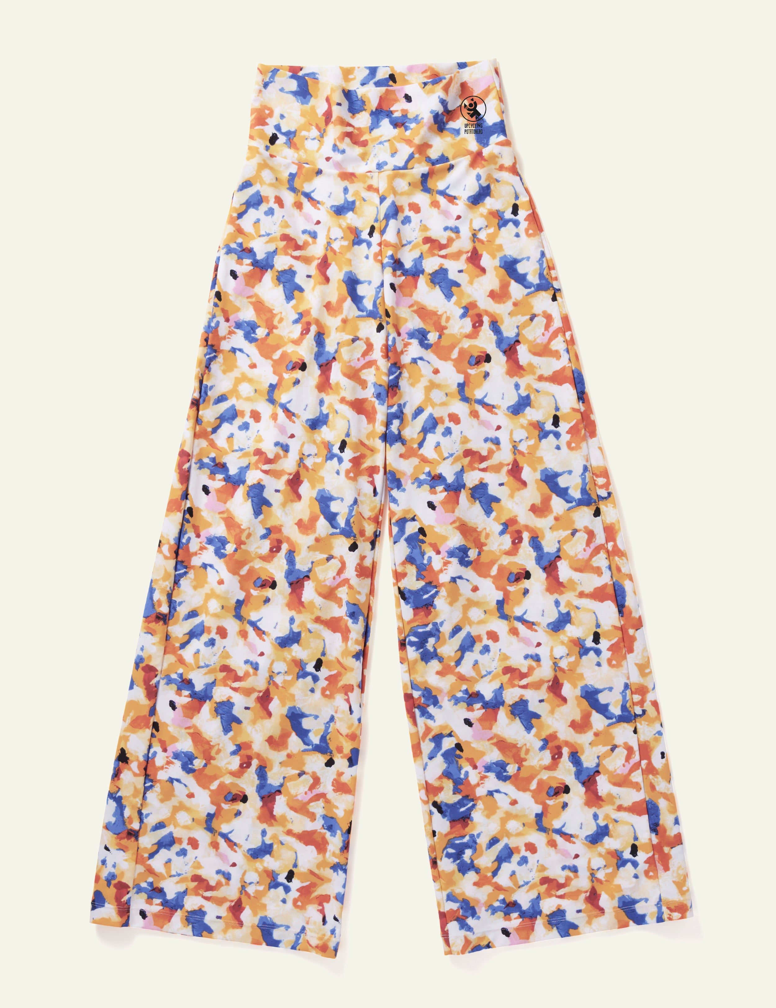 MRP Women's Flared Jeans - High Waist Bootcut Pants in Orange for Casual & Retro Style - Perfect for Everyday Wear, Office & Night Out