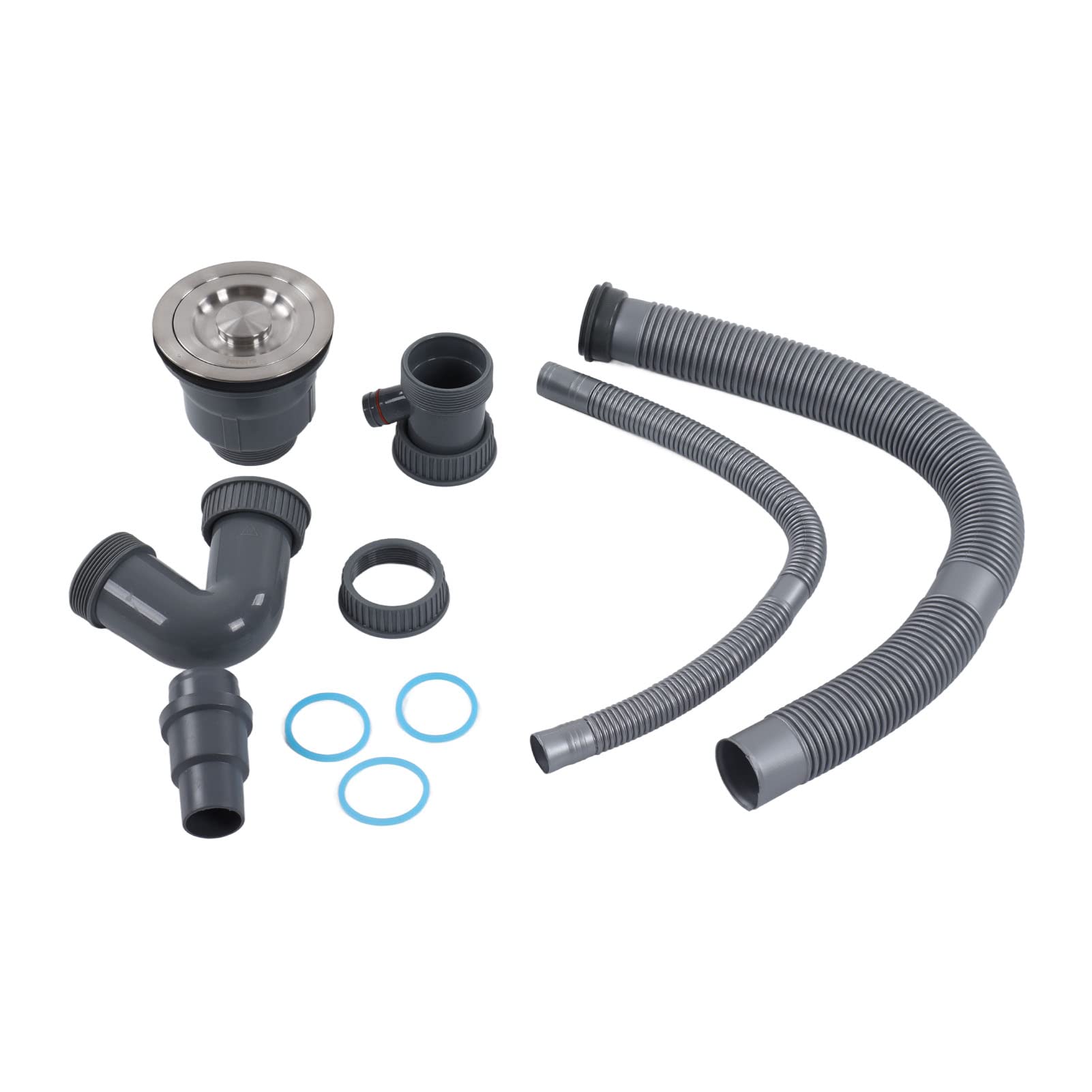 Haofy Kitchen Sink Strainer Drain Hose - Single Sink Drain Set with Durable Fittings for Easy Installation | Perfect for Kitchen, RV, and Laundry Room Sink Drainage