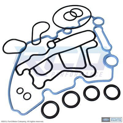 Genuine Ford 6.0L Powerstroke Oil Cooler Gasket Replacement Kit - Compatible with F250 F350 Super Duty Trucks - High Temperature Resistant Seal for Engine Maintenance & Repair