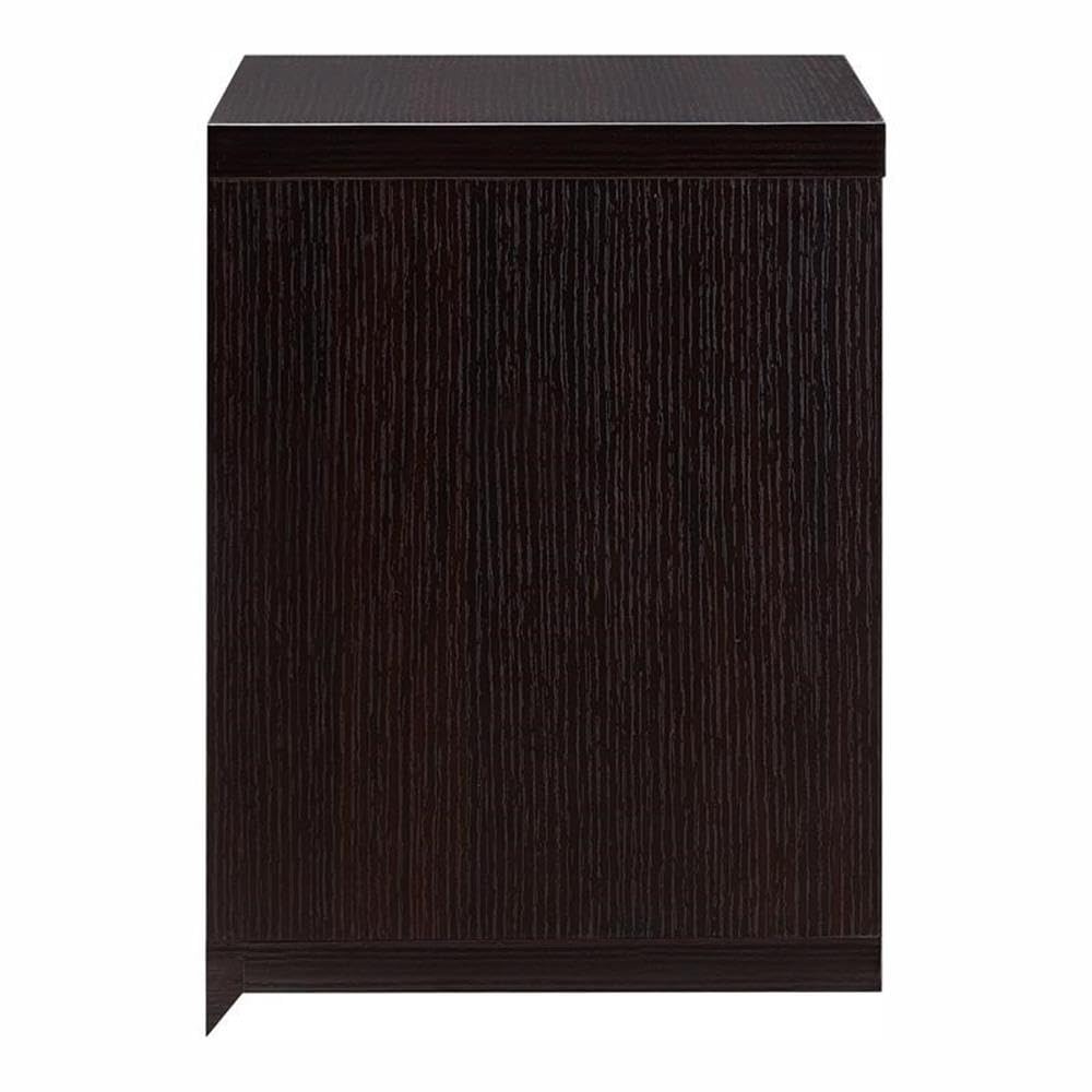 Furniture of America Reichart Cottage Wood Floating Wine Bar in Cappuccino - Rustic Home Bar Cabinet for Kitchen, Dining Room, or Entertainment Area