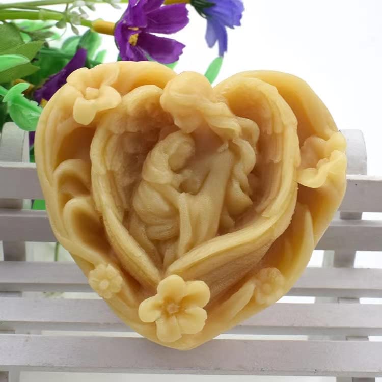 Virgin Mary Angel Baby Silicone Mold for Soap, Candles, Chocolate & Cake Decorating - Perfect for DIY Crafts, Mother's Day Gifts & Home Decor