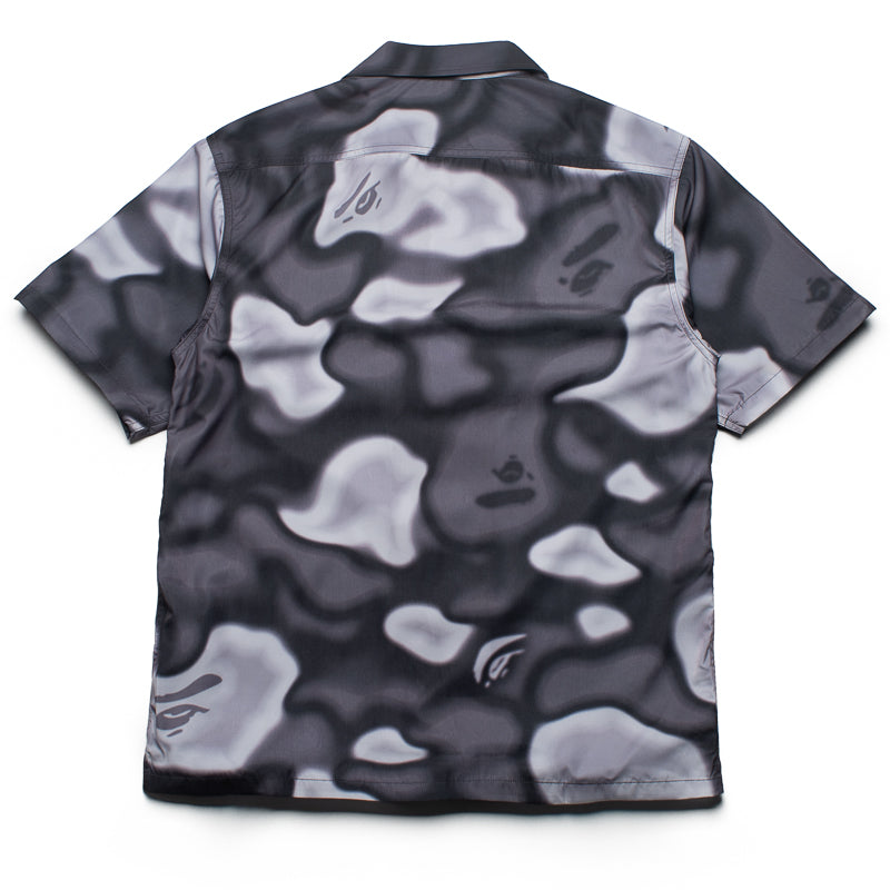 BAPE Liquid Camo One Point Collar Shirt for Men - Black Streetwear Fashion Shirt for Casual Wear & Urban Style