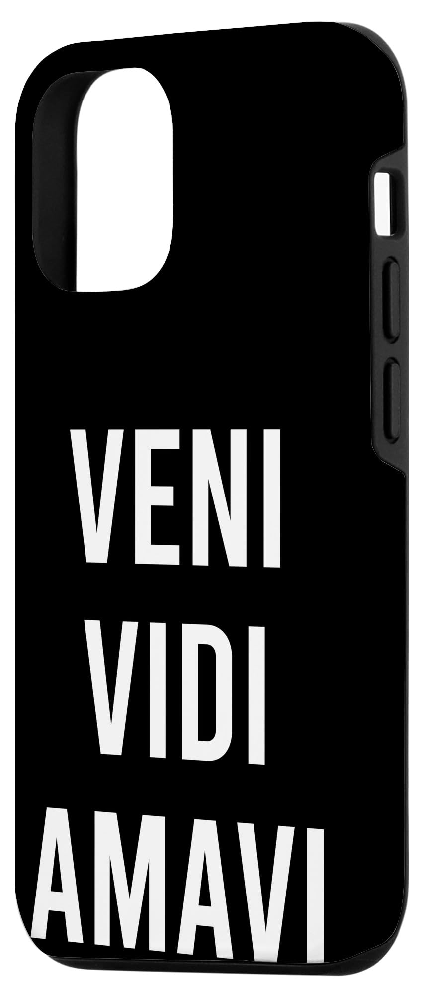 Veni Vidi Amavi iPhone 12/12 Pro Case - Retro Latin Phrase 'I Came I Saw I Loved' Protective Cover | Perfect Gift for Birthday, Anniversary & Valentine's Day | Durable & Stylish Phone Case for Daily Use