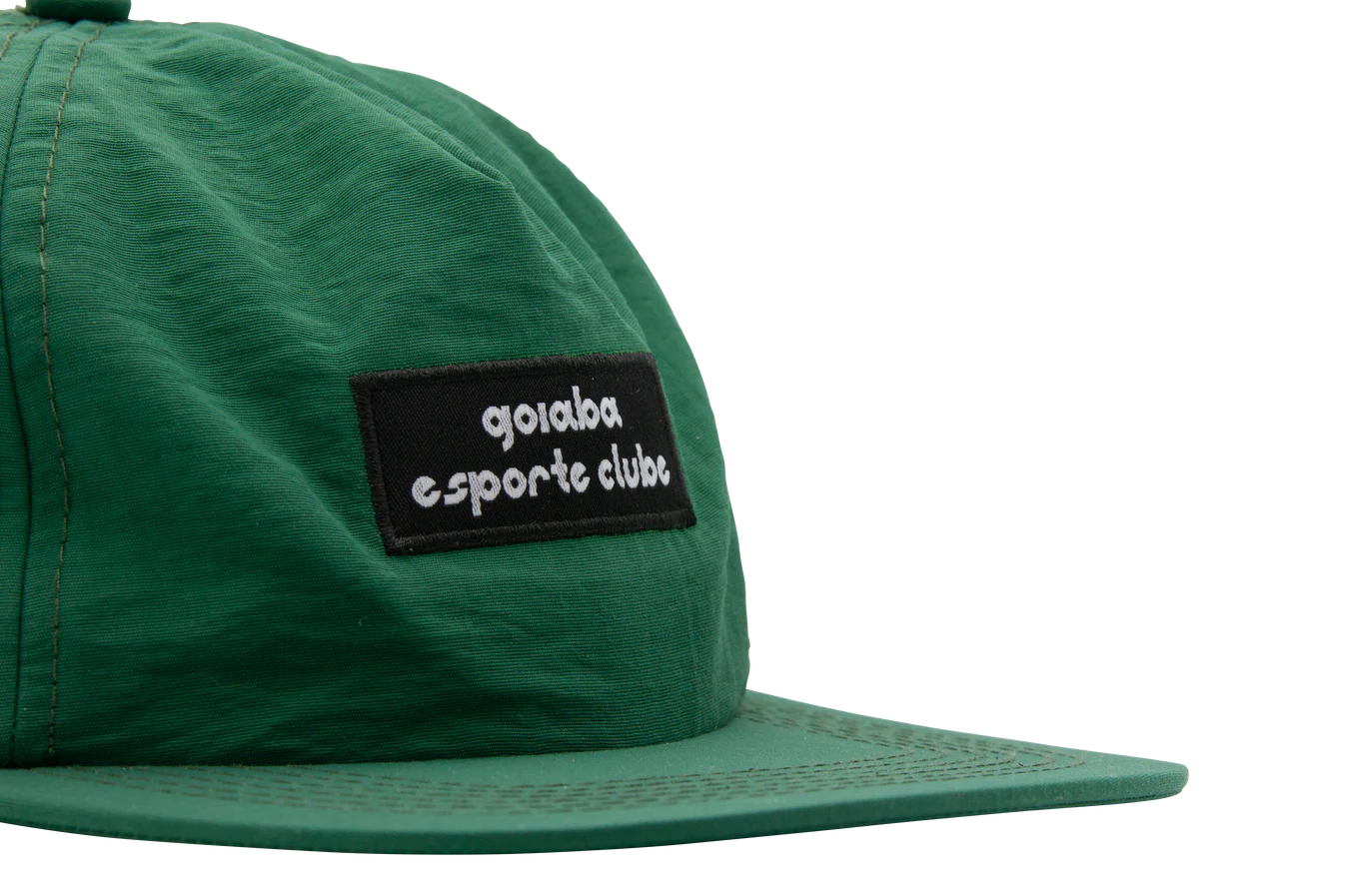Goiaba E.C. Pinched Front Nylon Baseball Cap - Green | Adjustable Snapback Hat for Men & Women | Perfect for Outdoor Sports, Hiking, and Casual Wear