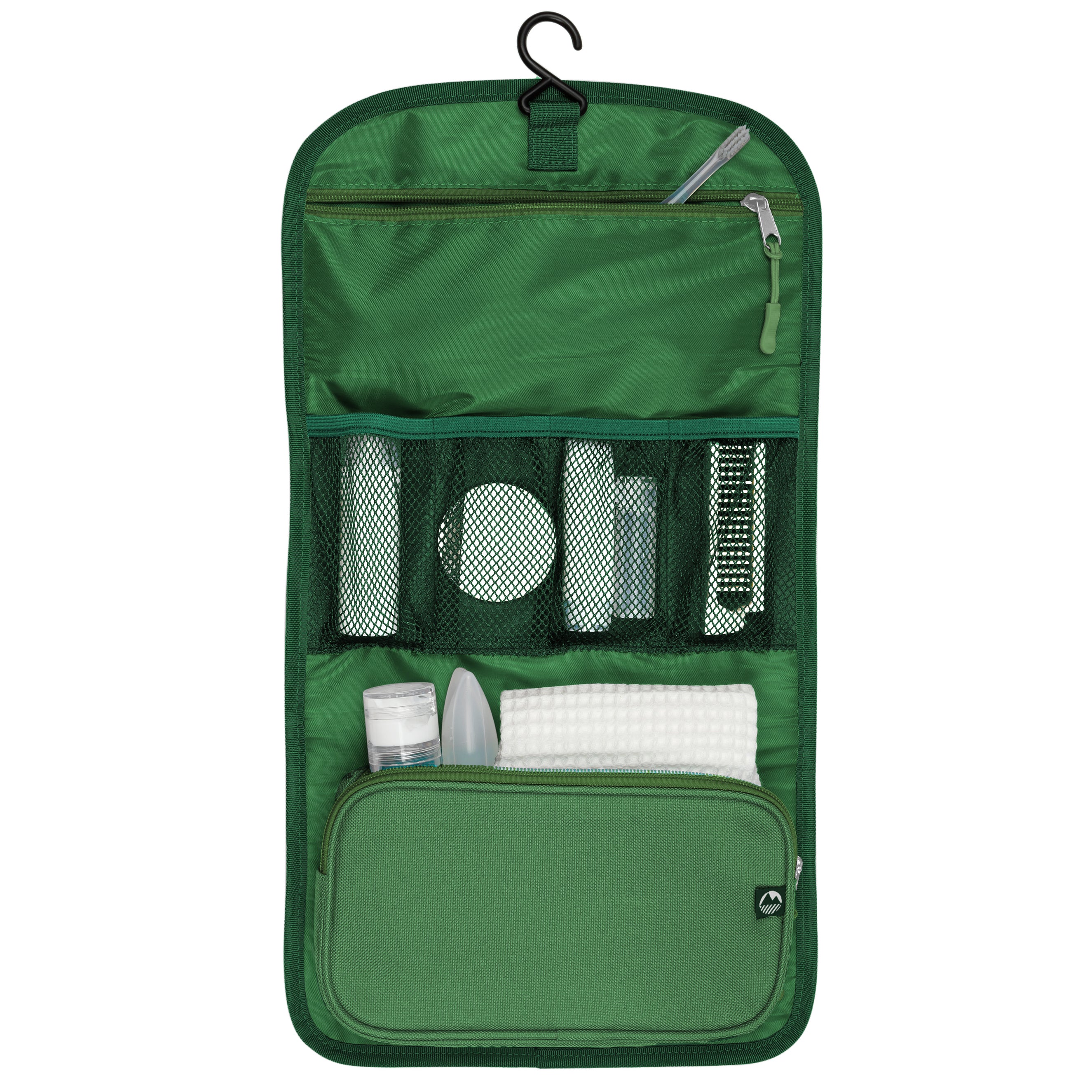 Eskdale Foldable Hanging Travel Toiletry Bag - Waterproof Cosmetic Organizer for Bathroom, Camping & Airplane Travel - Perfect for Toiletries, Makeup & Shower Essentials