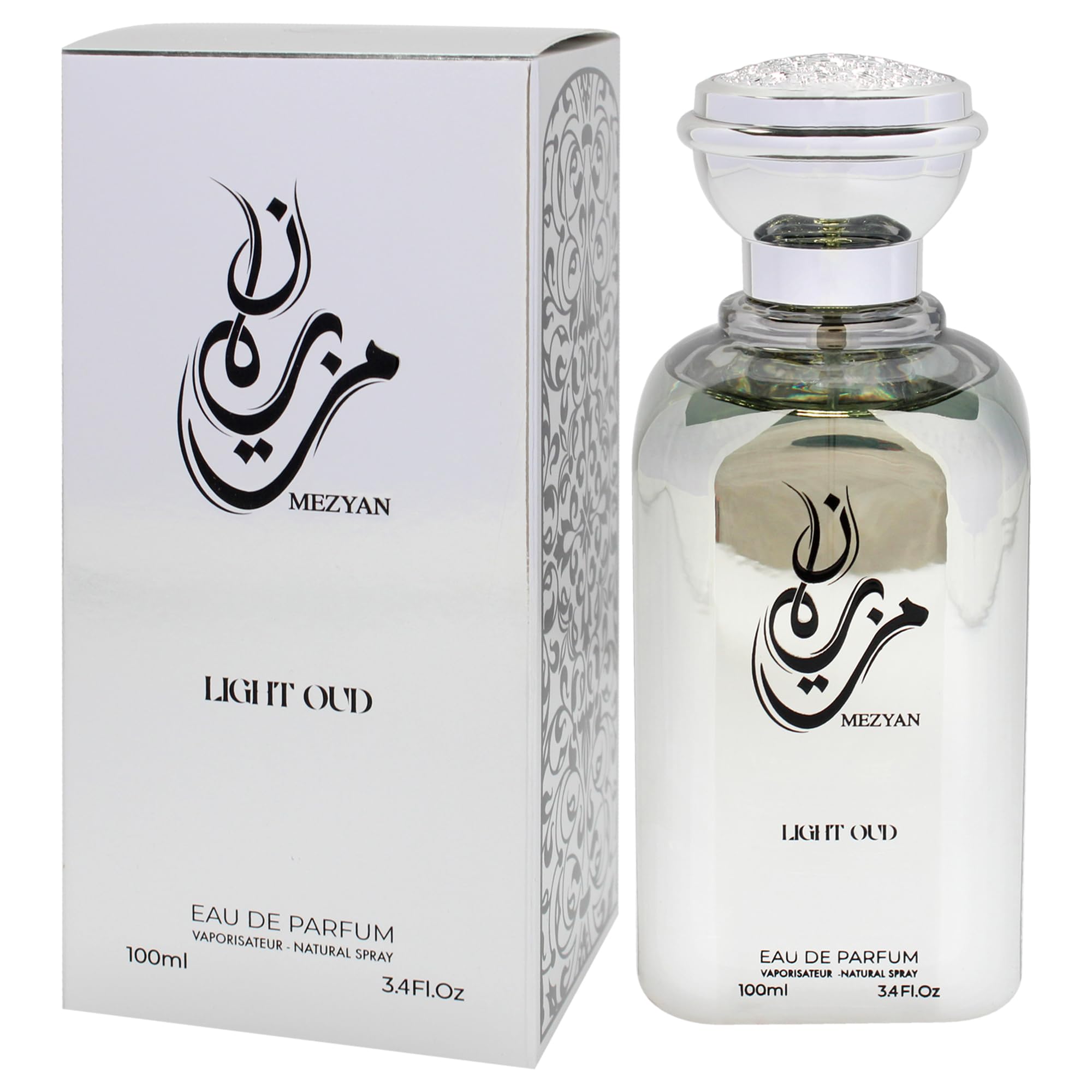 Mezyan Light Oud Perfume for Women - 3.4 oz Eau de Parfum Spray | Floral Oriental Fragrance for Daily Wear & Special Occasions