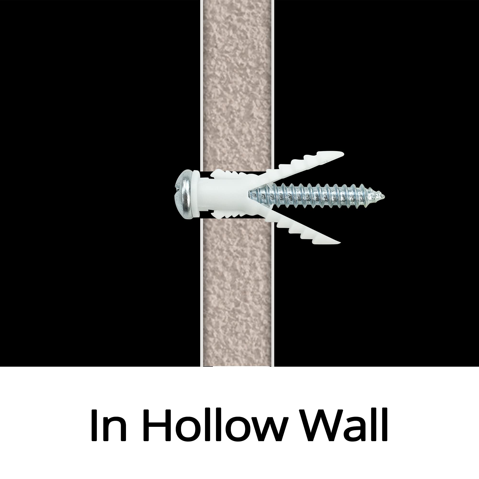 HASWARE 116PCS Drywall Anchors Kit - 4 Sizes for Wallboard & Concrete - Perfect for Picture Hanging & Shelves