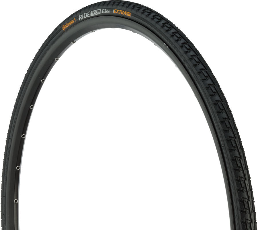 Continental Ride Tour 700x28 Clincher Wire Bead Road Bike Tire - Black | High-Performance for Commuting, Touring & Urban Cycling