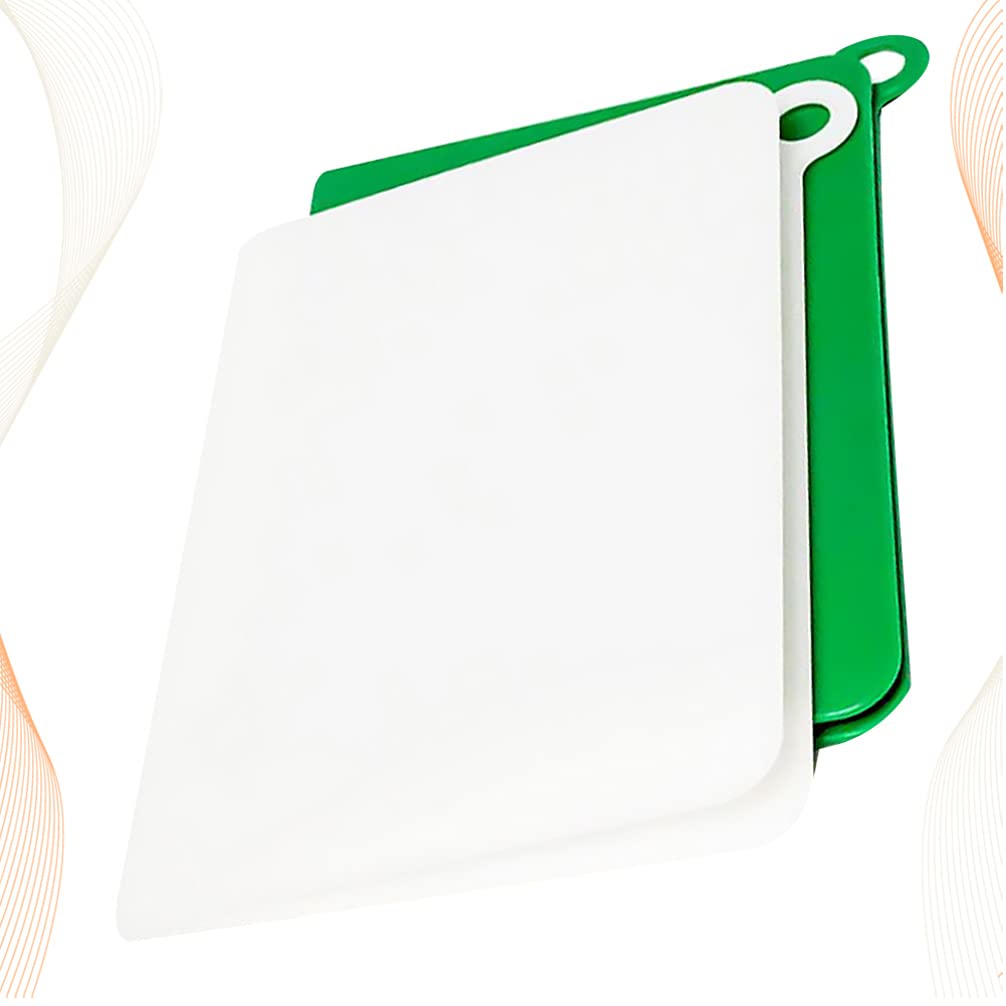 Hemoton 2-Pack Foldable Cutting Boards - Non-Slip Kitchen Prep Mats for Chopping, Slicing & Food Prep - Durable Plastic Chopping Board for Fruits, Vegetables & Meat - Perfect for Home Cooking, Camping & Outdoor Use