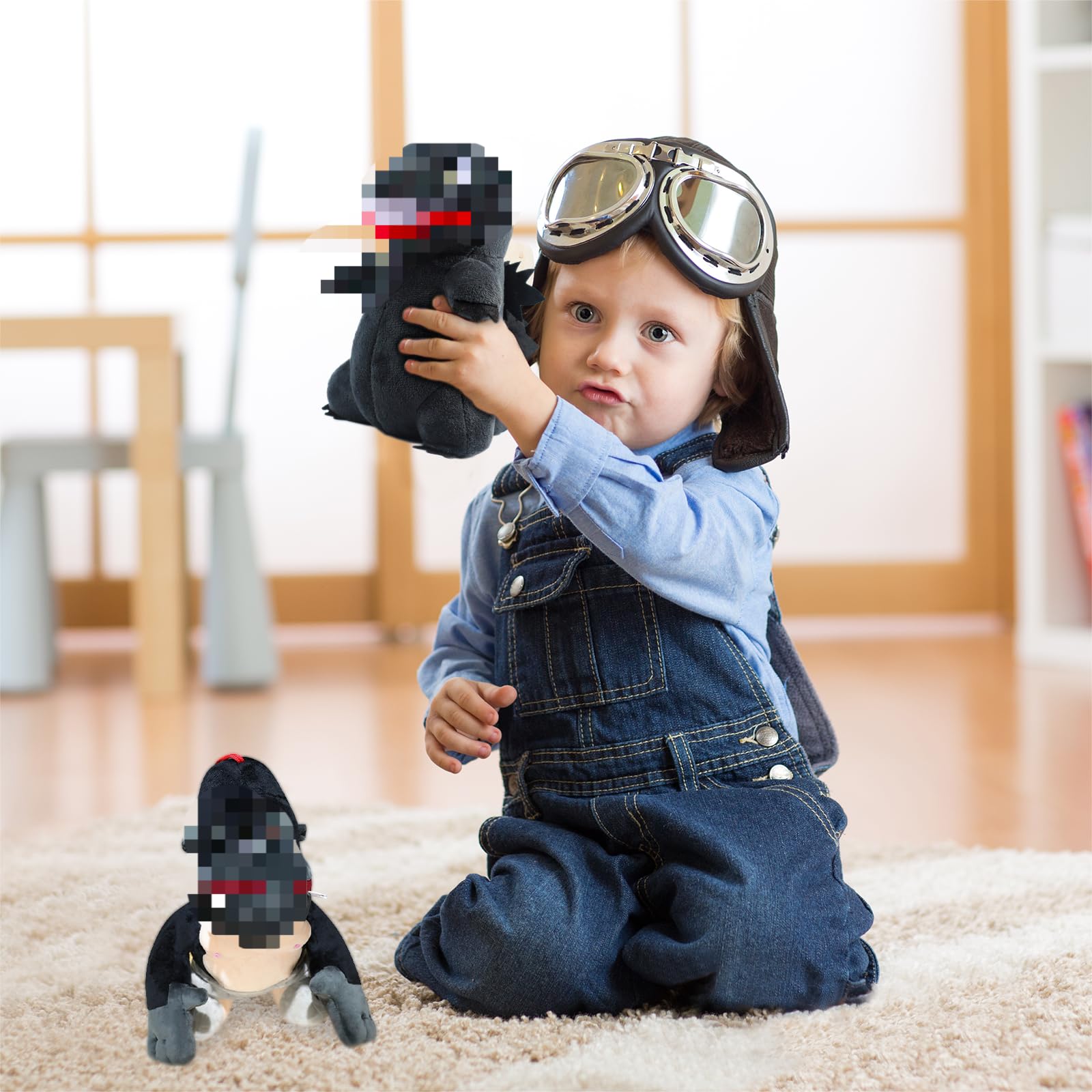 CLVSYH Godzilla vs King Kong Stuffed Animal Plush Toy - 25cm King Kong Soft Toy for Kids, Birthday Party Favors, Christmas Gifts & Collectibles - Perfect for Movie Nights, Bedtime Companions & Superhero Playtime