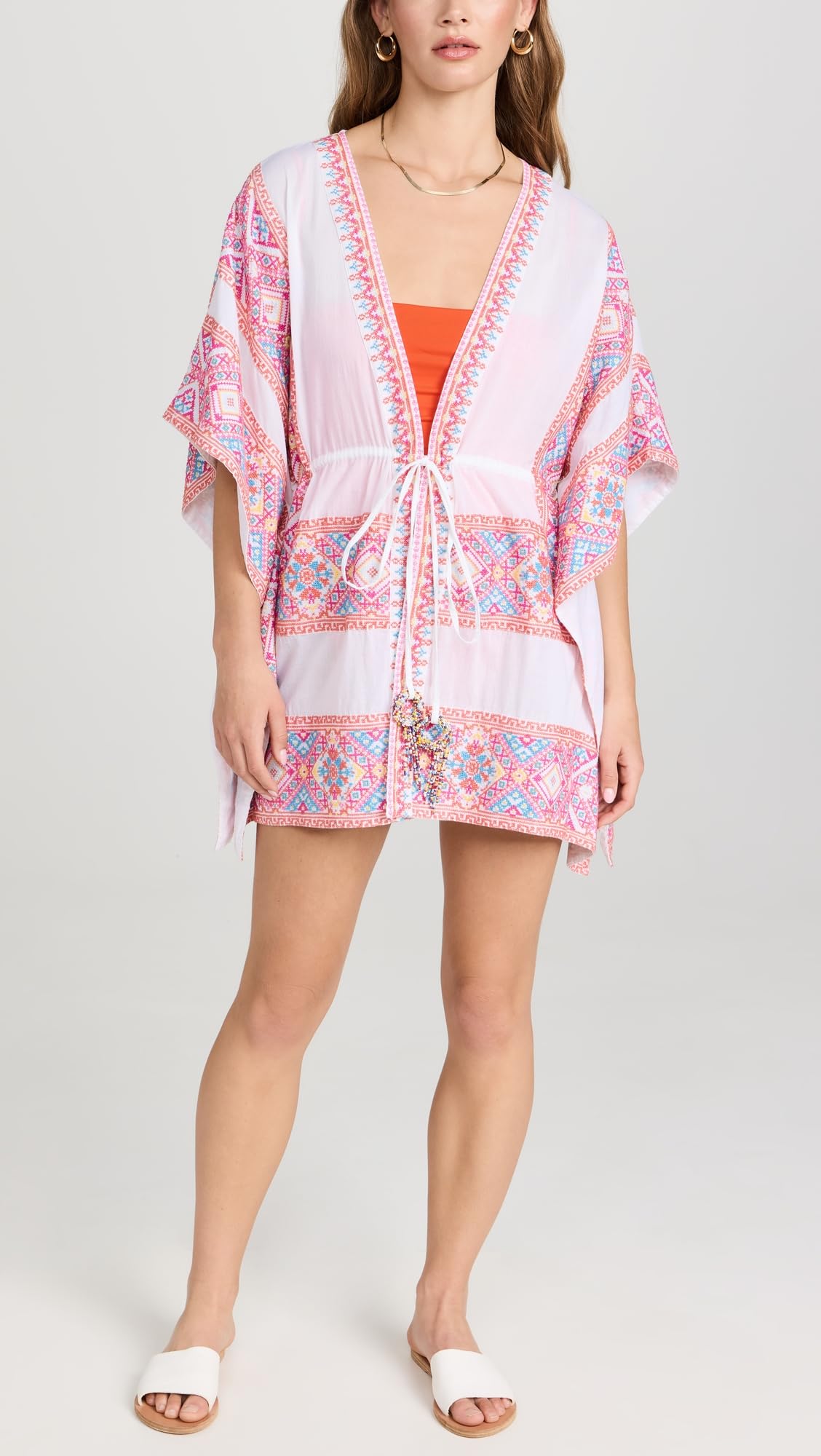 Ramy Brook Women's Samira Dress - Flowy Summer Midi Dress with V-Neck & Floral Print | Perfect for Beach Vacations, Weddings & Date Nights