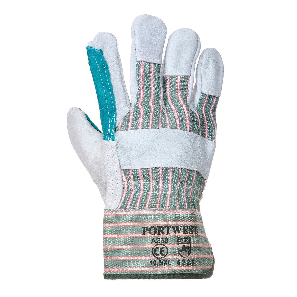 Style A230 Double Palm Rigger Work Gloves - Durable Leather Hand Protection for Construction, Landscaping & Heavy Duty Work