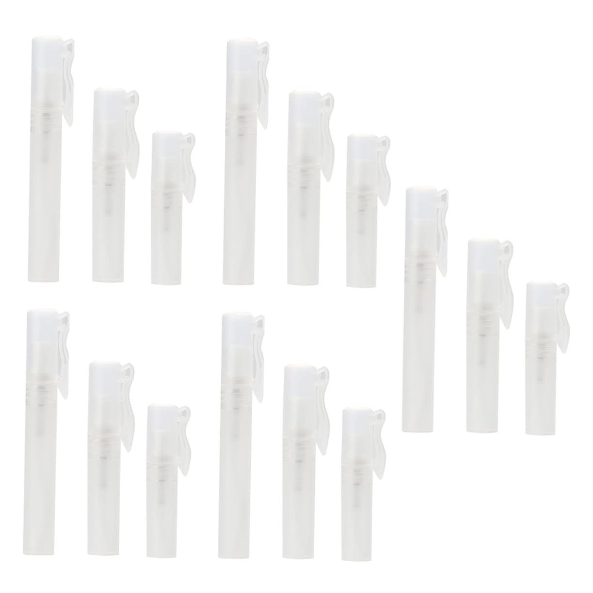 FOMIYES 15pcs Empty Travel Perfume Spray Bottles - Essential Oil & Fragrance Sample Containers, Portable Makeup Spray Bottles for Travel, Gym, Purse & On-the-Go Use