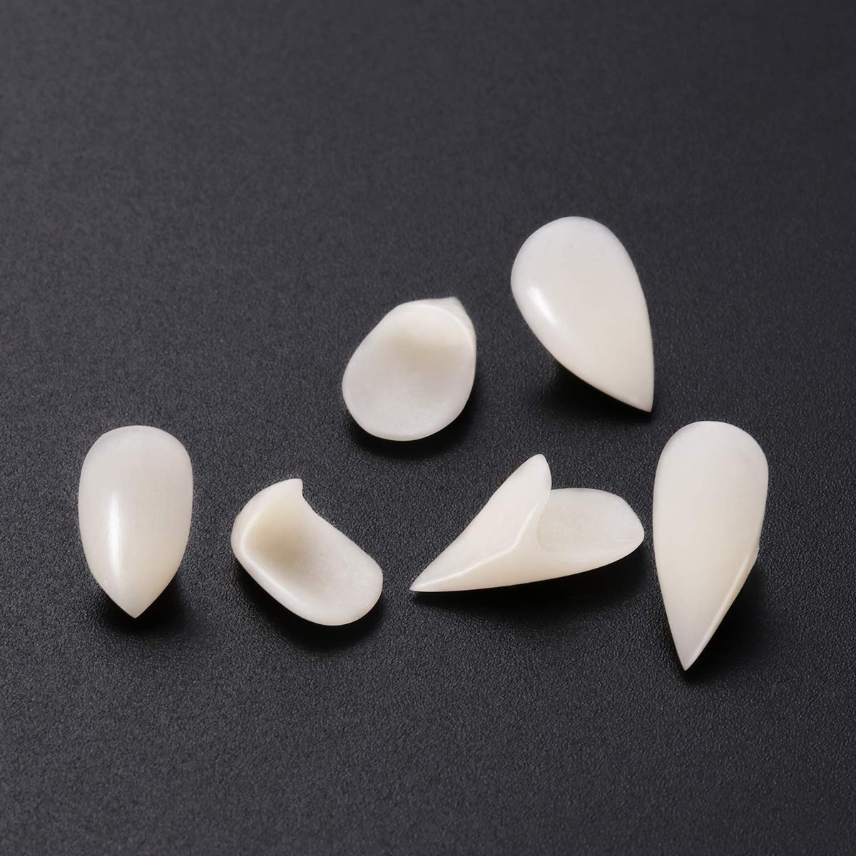 Unomor 3 Pairs Vampire Teeth Dentures - Realistic Fangs for Halloween Costume, Cosplay & Party Makeup | Perfect for Vampire Themed Parties, Horror Events & Halloween Accessories