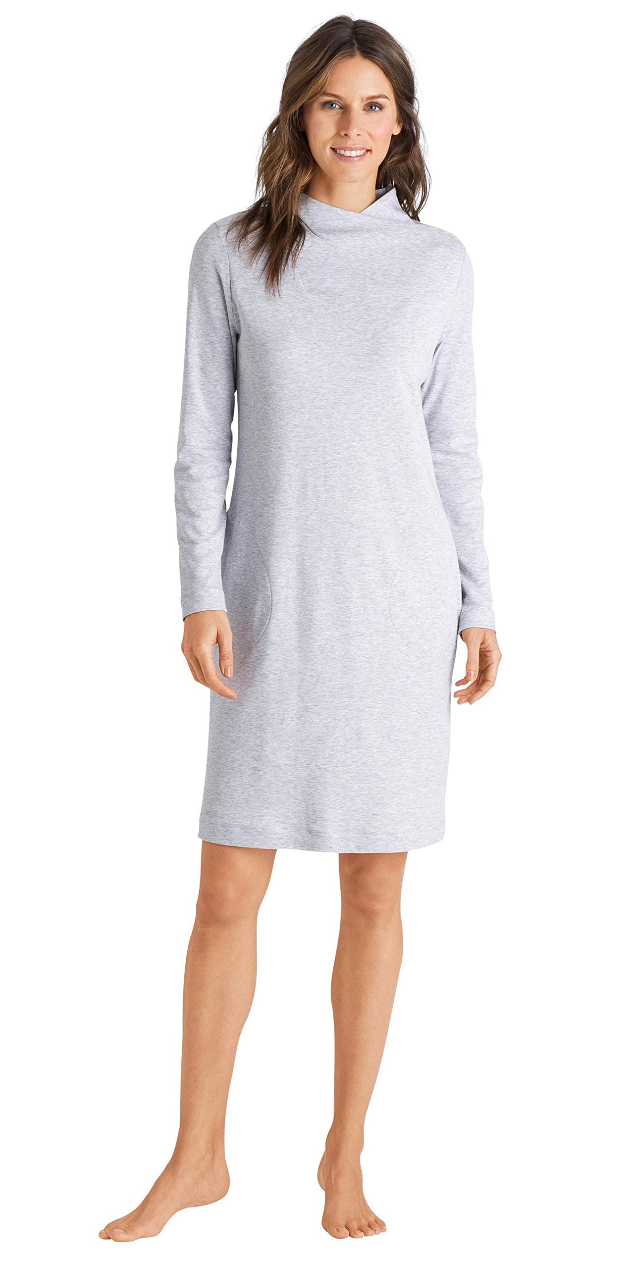 HANRO Women's Luana Long Sleeve Nightgown - Soft Sleepwear for Comfortable Nights & Relaxing at Home